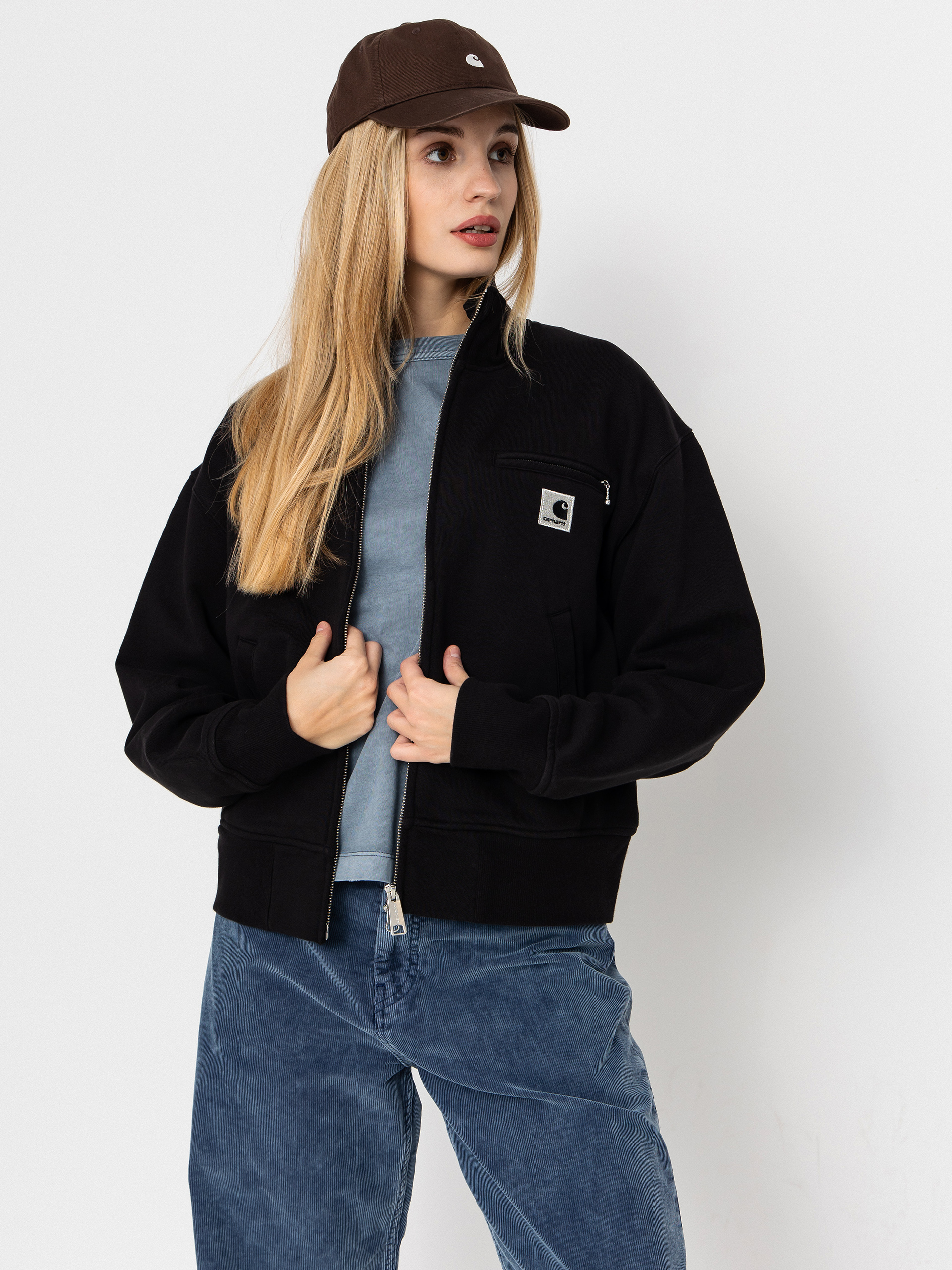 Carhartt WIP Jacket Detroit Wmn (black/stone washed)