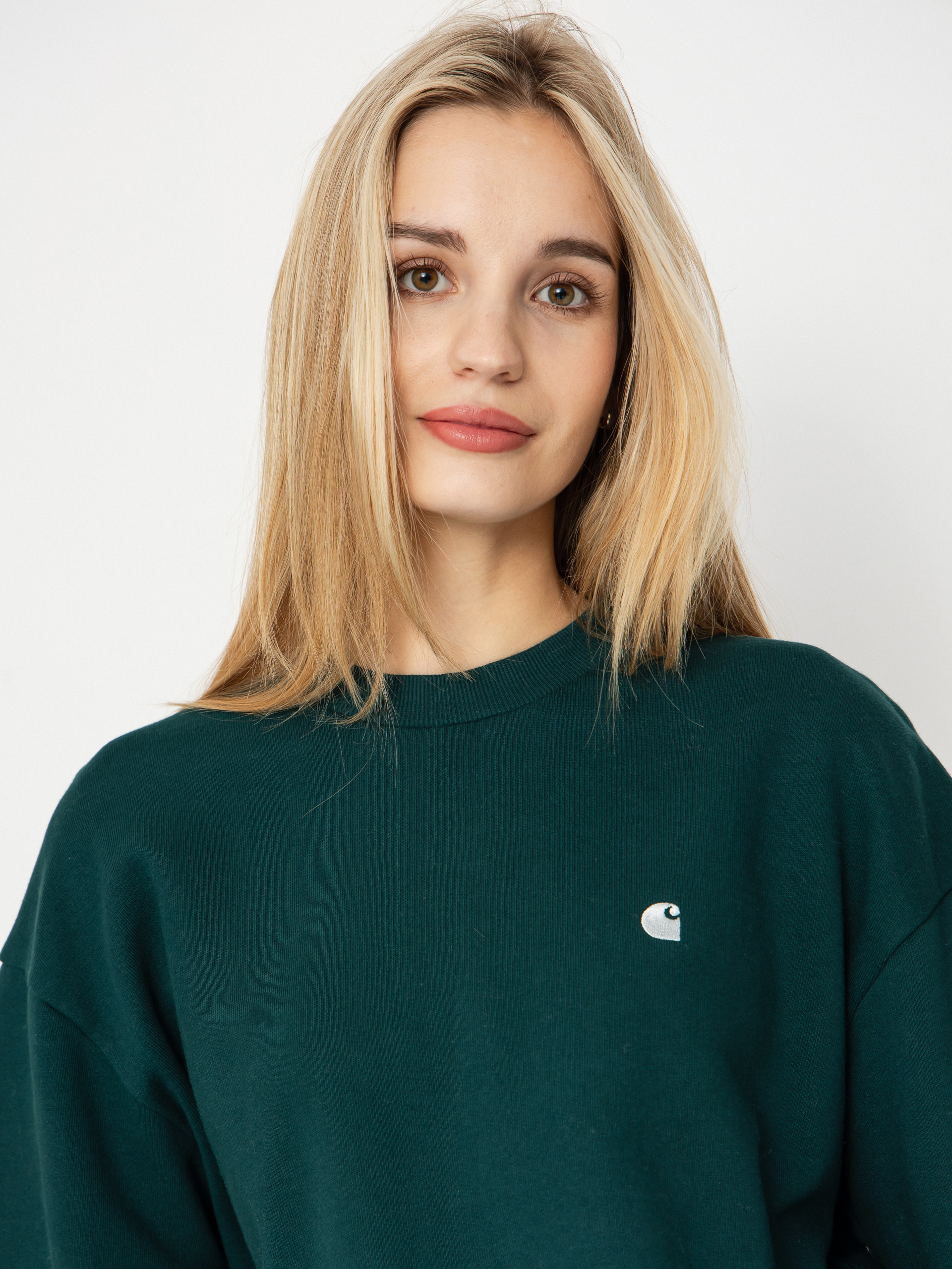 Carhartt WIP Sweatshirt Casey Wmn (dark fir/silver)