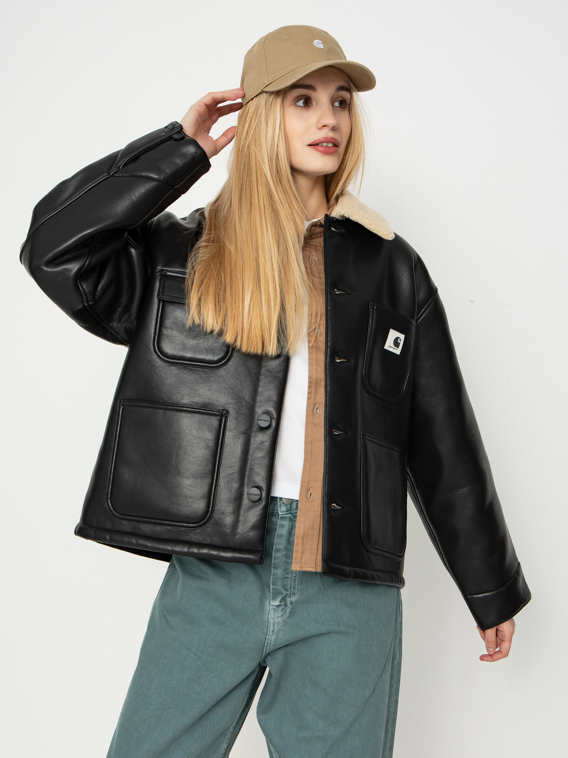 ジャケット・アウター W' Shepton OG Michigan Coat carhartt Carhartt WIP Shepton OG Faux Leather Michigan Barn Jacket | Shopbop