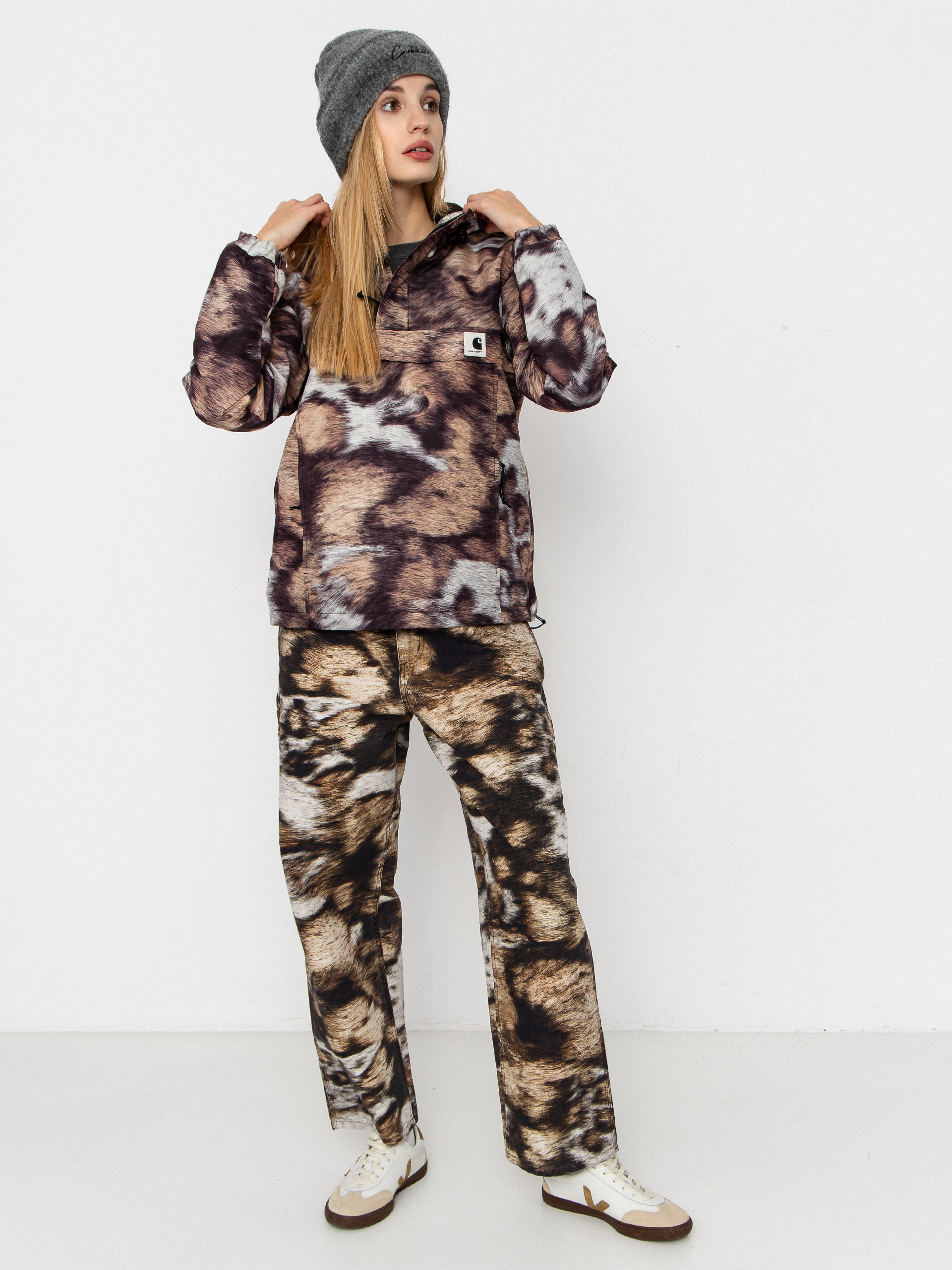 Carhartt WIP Jacket Nimbus Pullover Wmn - brown, multicolor (wild 