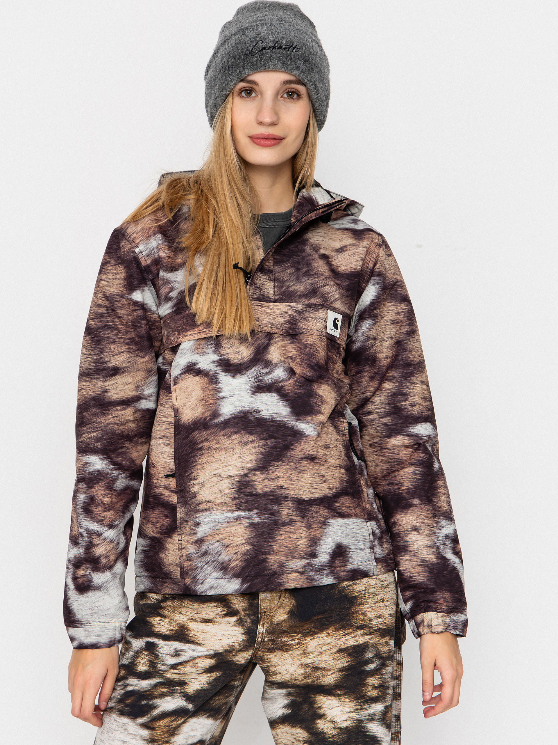 Carhartt WIP Jacket Nimbus Pullover Wmn - brown, multicolor (wild