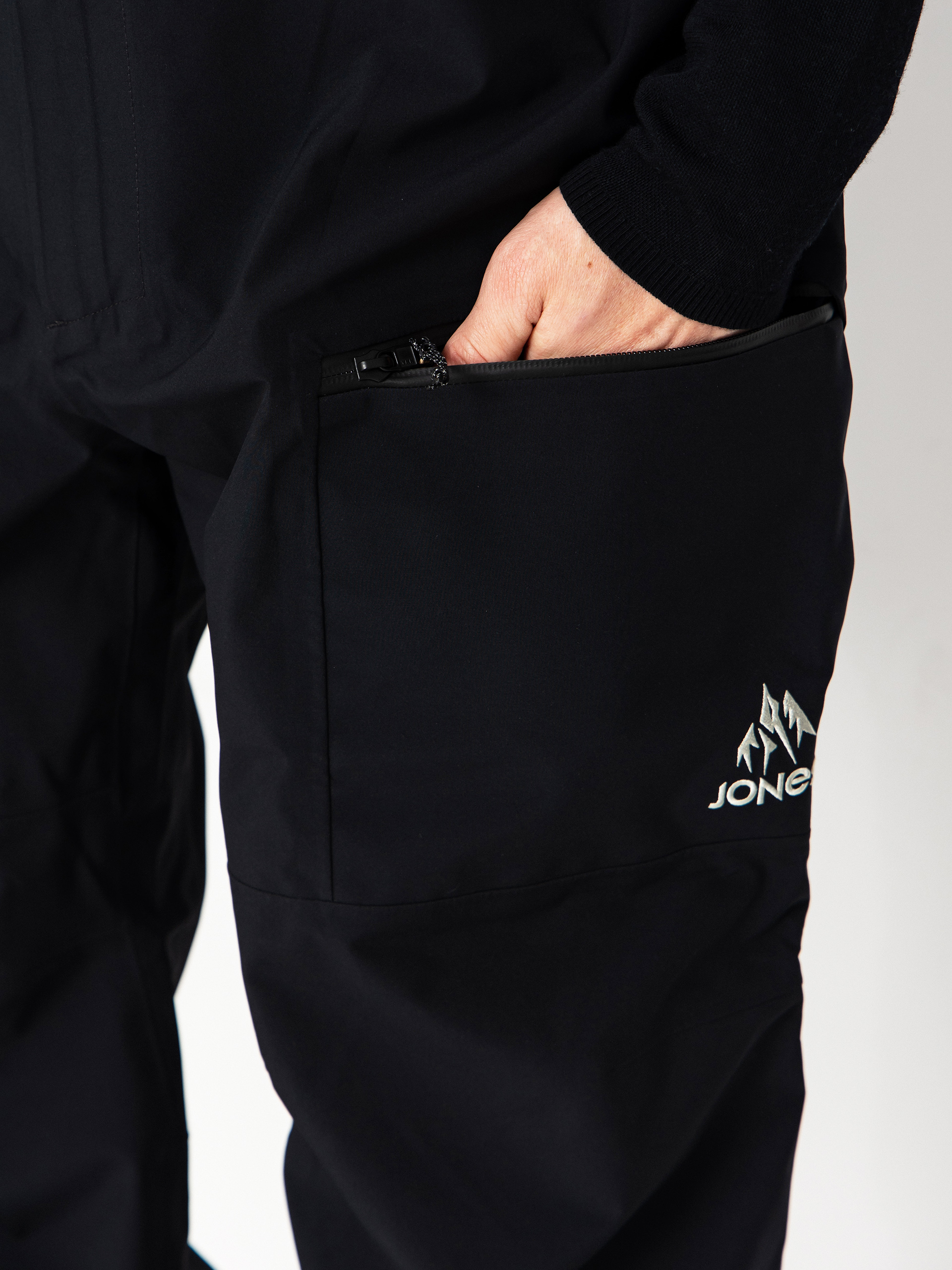 Mens Jones Snowboards Snowboard pants Shralpinist Str Rec Bib (stealth black)