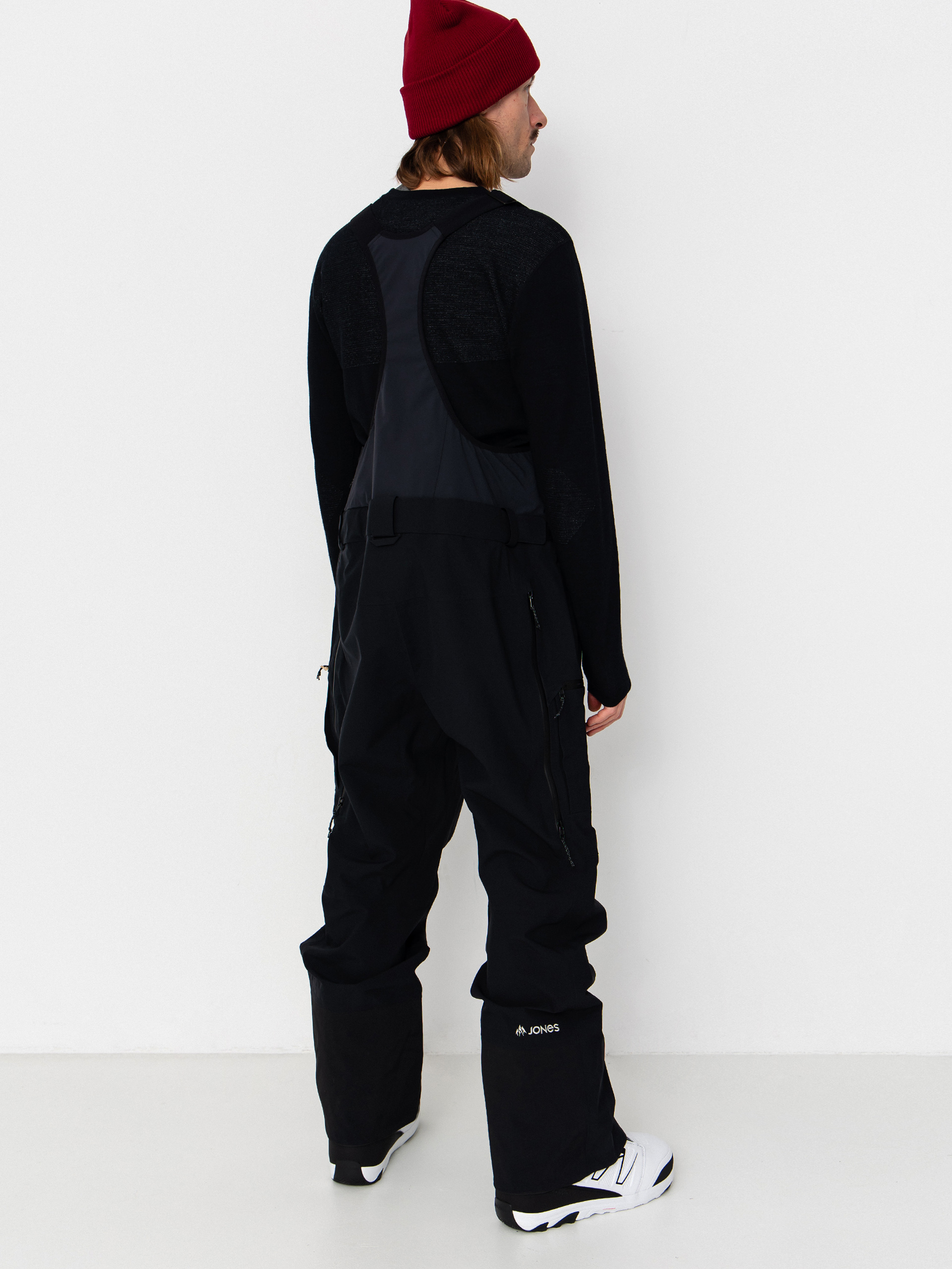 Mens Jones Snowboards Snowboard pants Shralpinist Str Rec Bib (stealth black)