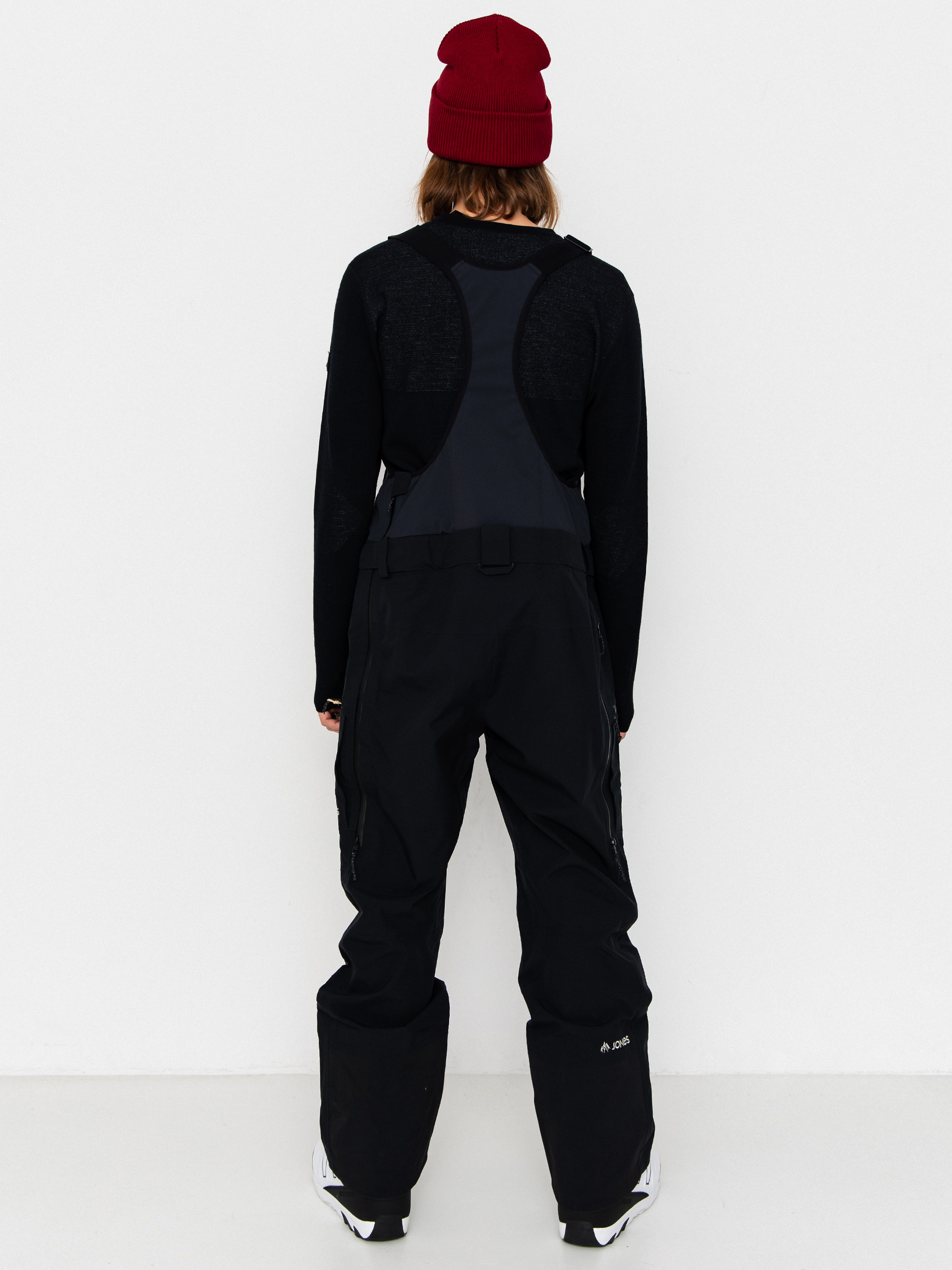 Mens Jones Snowboards Snowboard pants Shralpinist Str Rec Bib (stealth black)