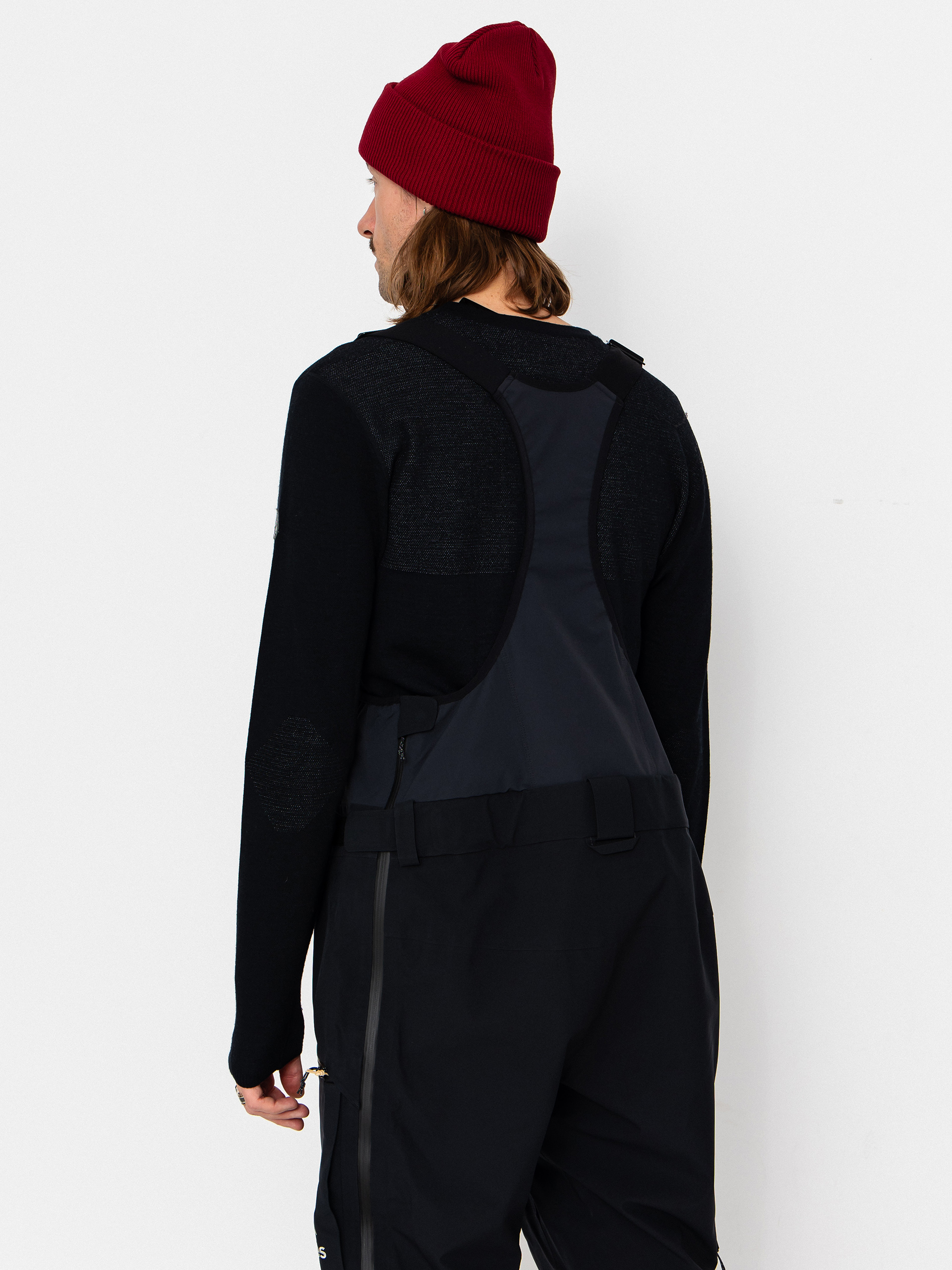 Mens Jones Snowboards Snowboard pants Shralpinist Str Rec Bib (stealth black)