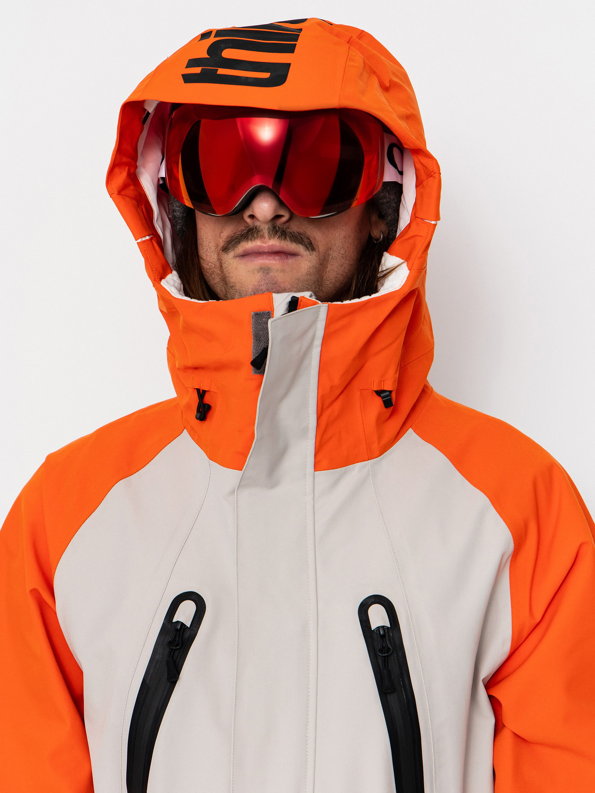 ThirtyTwo Snowboard jacket Deep Creek Parka - grey, orange (orange)