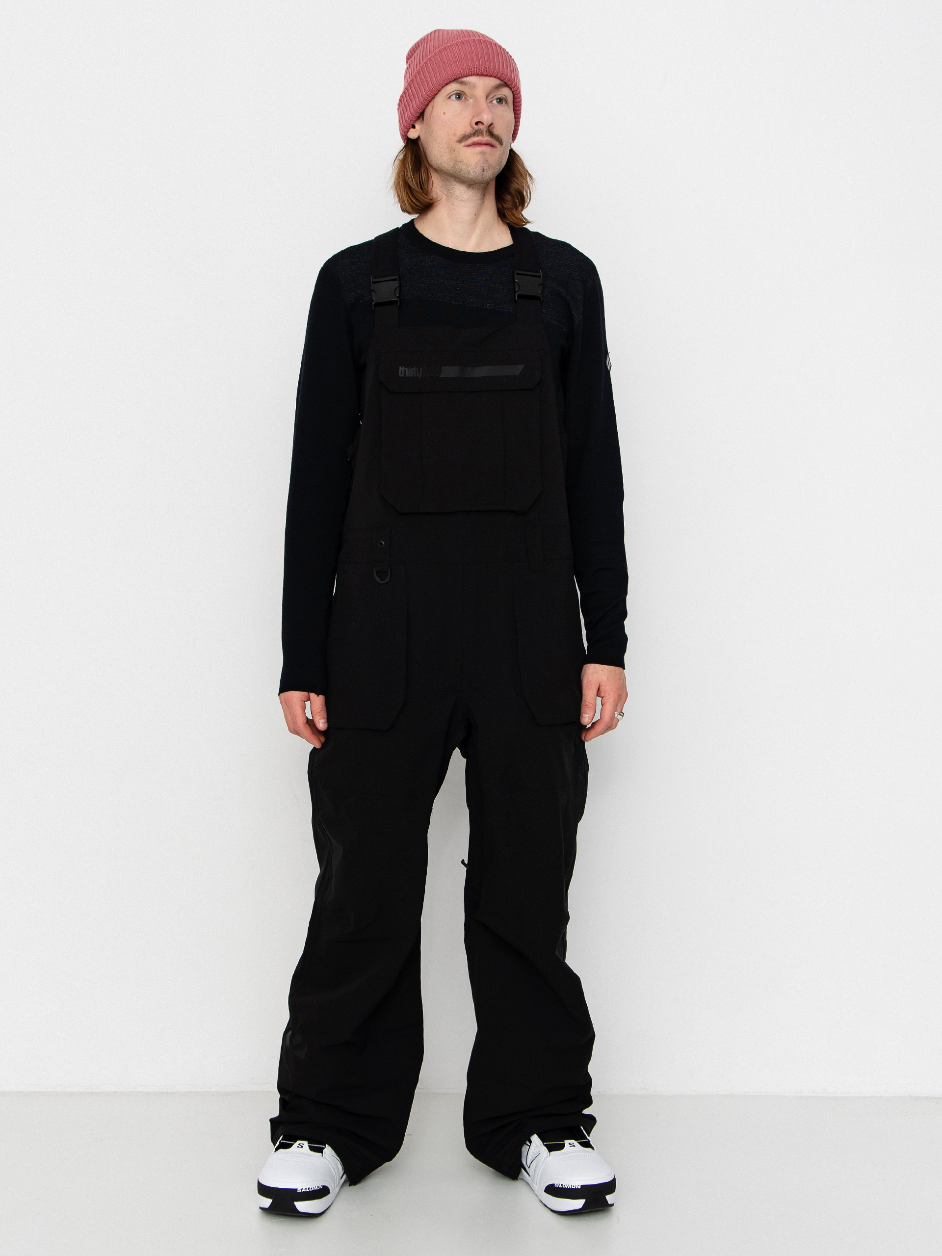 Mens ThirtyTwo Snowboard pants Basement Bib (black)