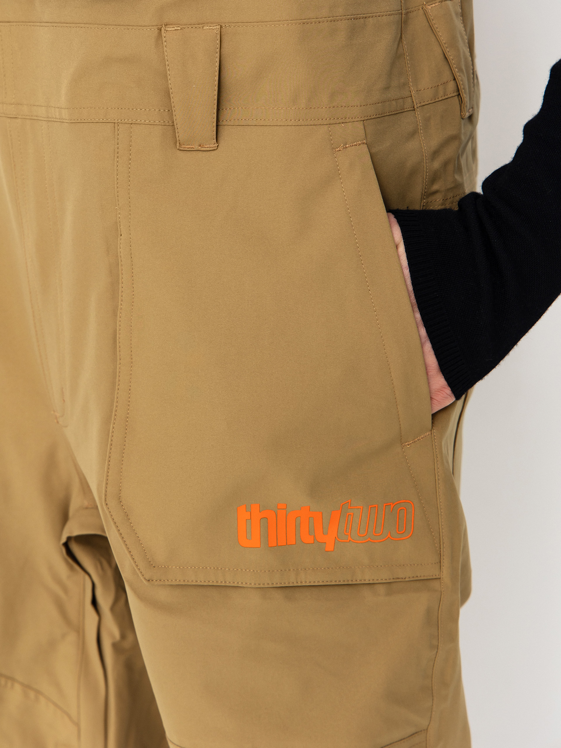Mens ThirtyTwo Snowboard pants Basement Bib (khaki)