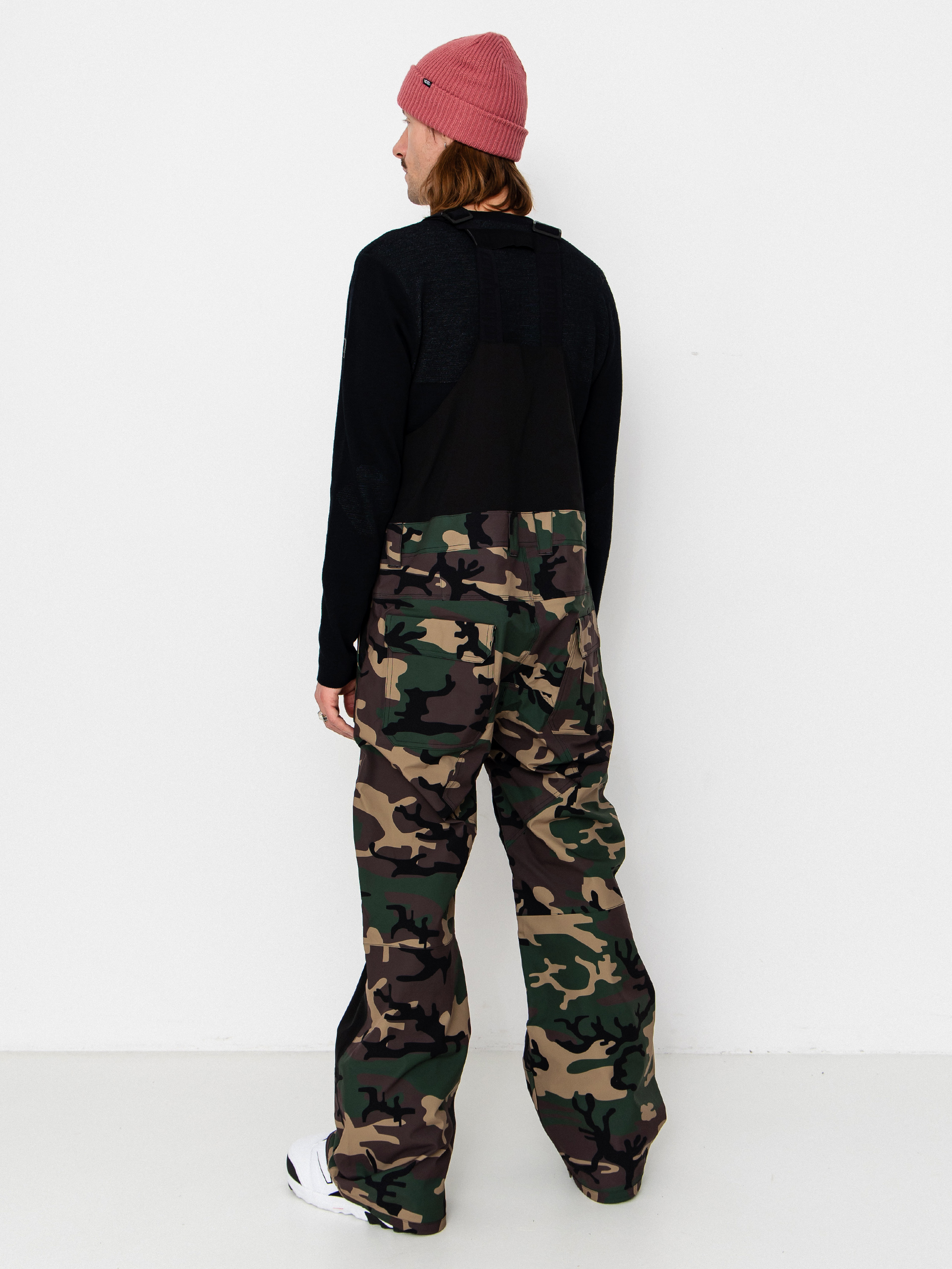 Mens ThirtyTwo Snowboard pants Basement Bib (camo)
