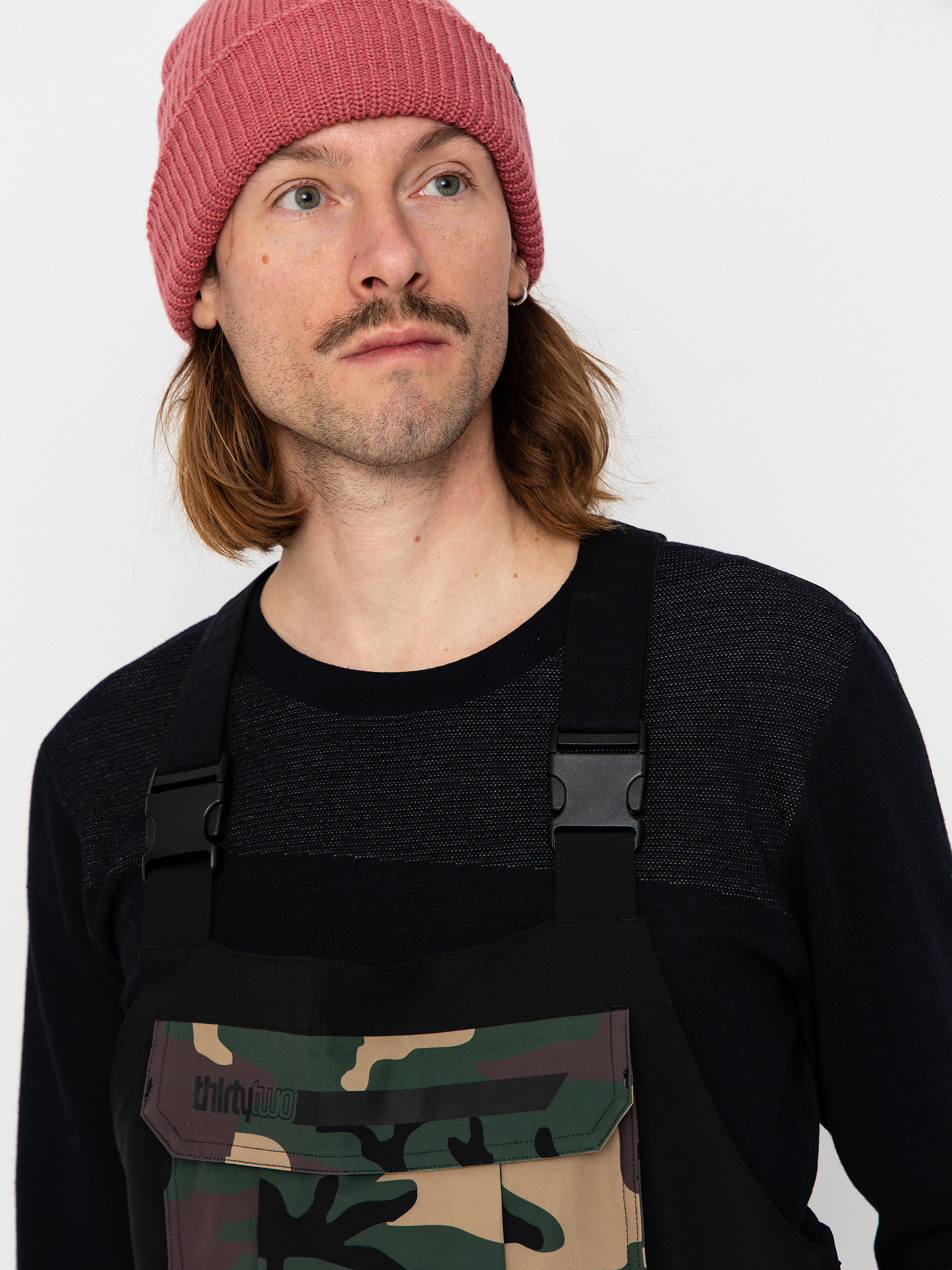 Mens ThirtyTwo Snowboard pants Basement Bib (camo)
