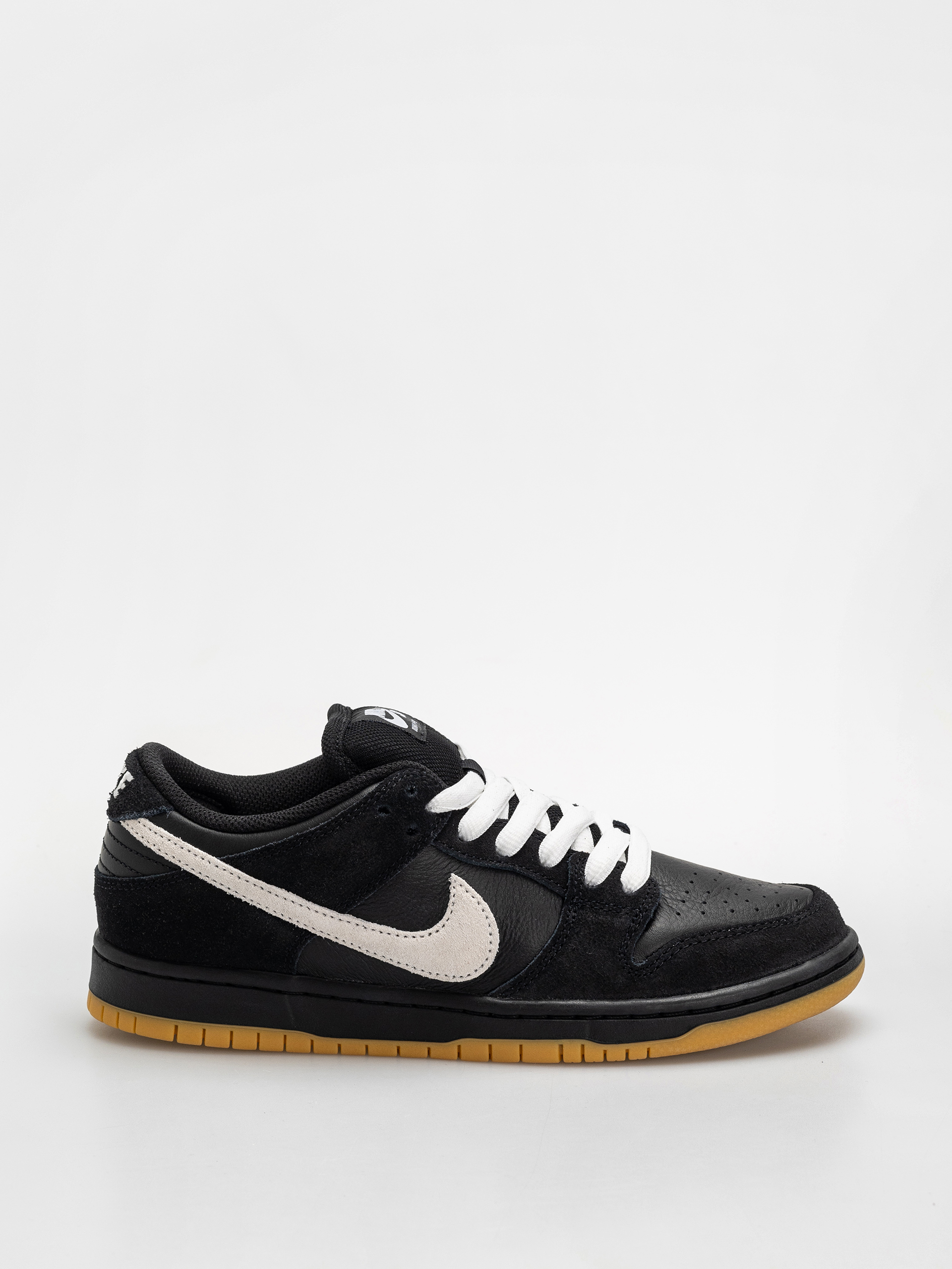 Nike SB Dunk Low Pro Schuhe (black/white black gum light brown)