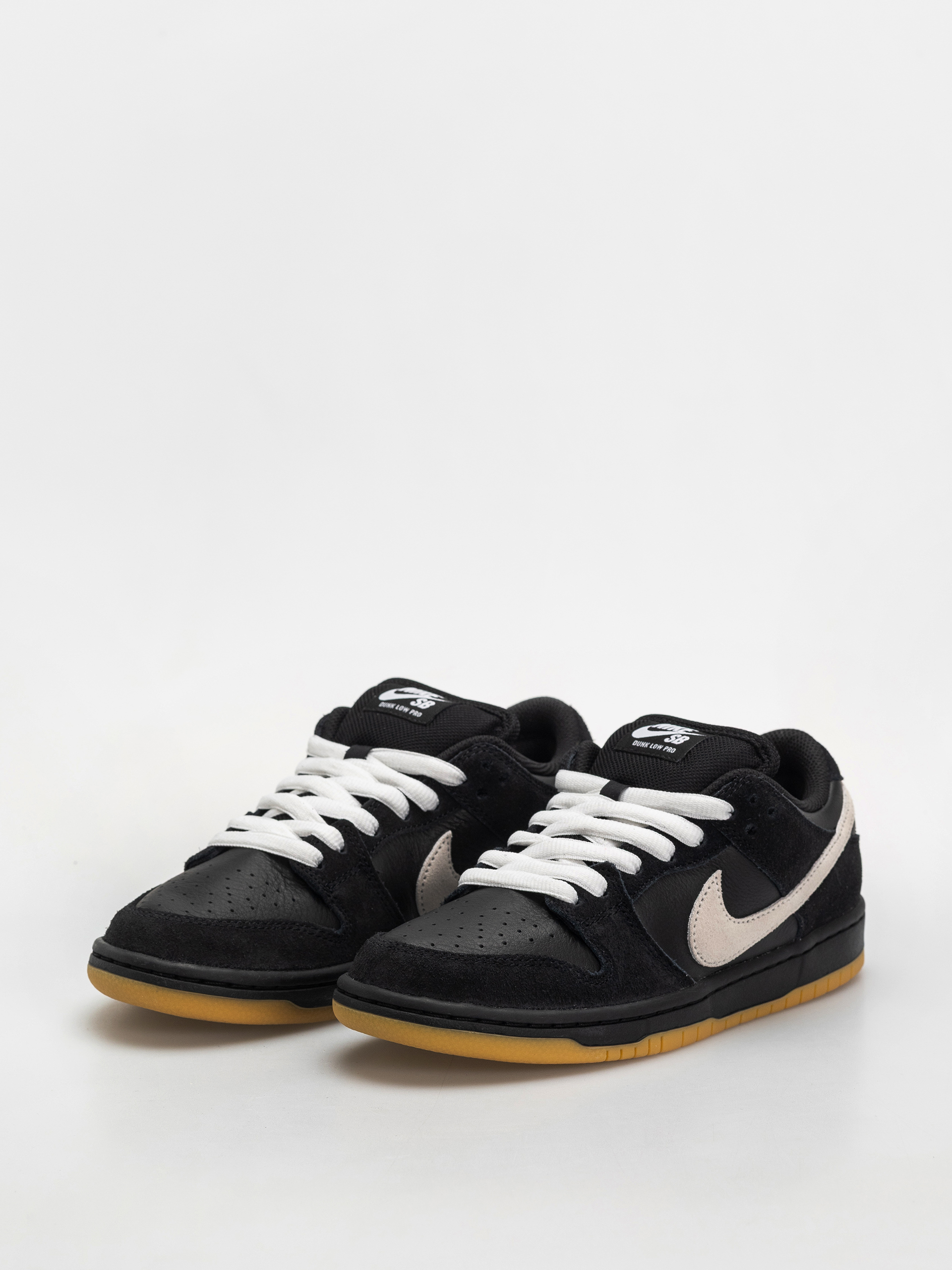 Nike SB Dunk Low Pro Shoes (black/white black gum light brown)
