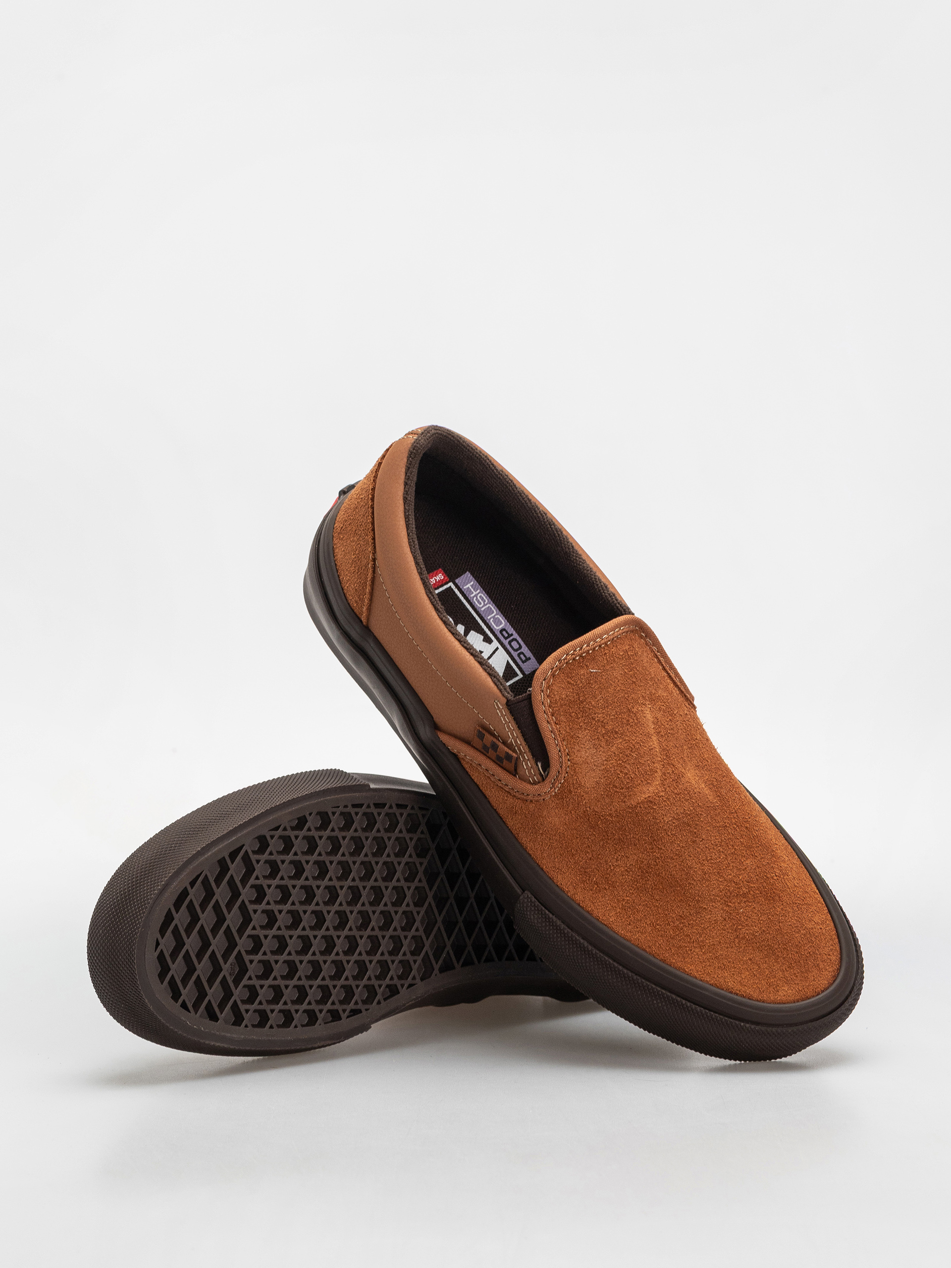 Vans Skate Slip On Shoes (brown/gum)
