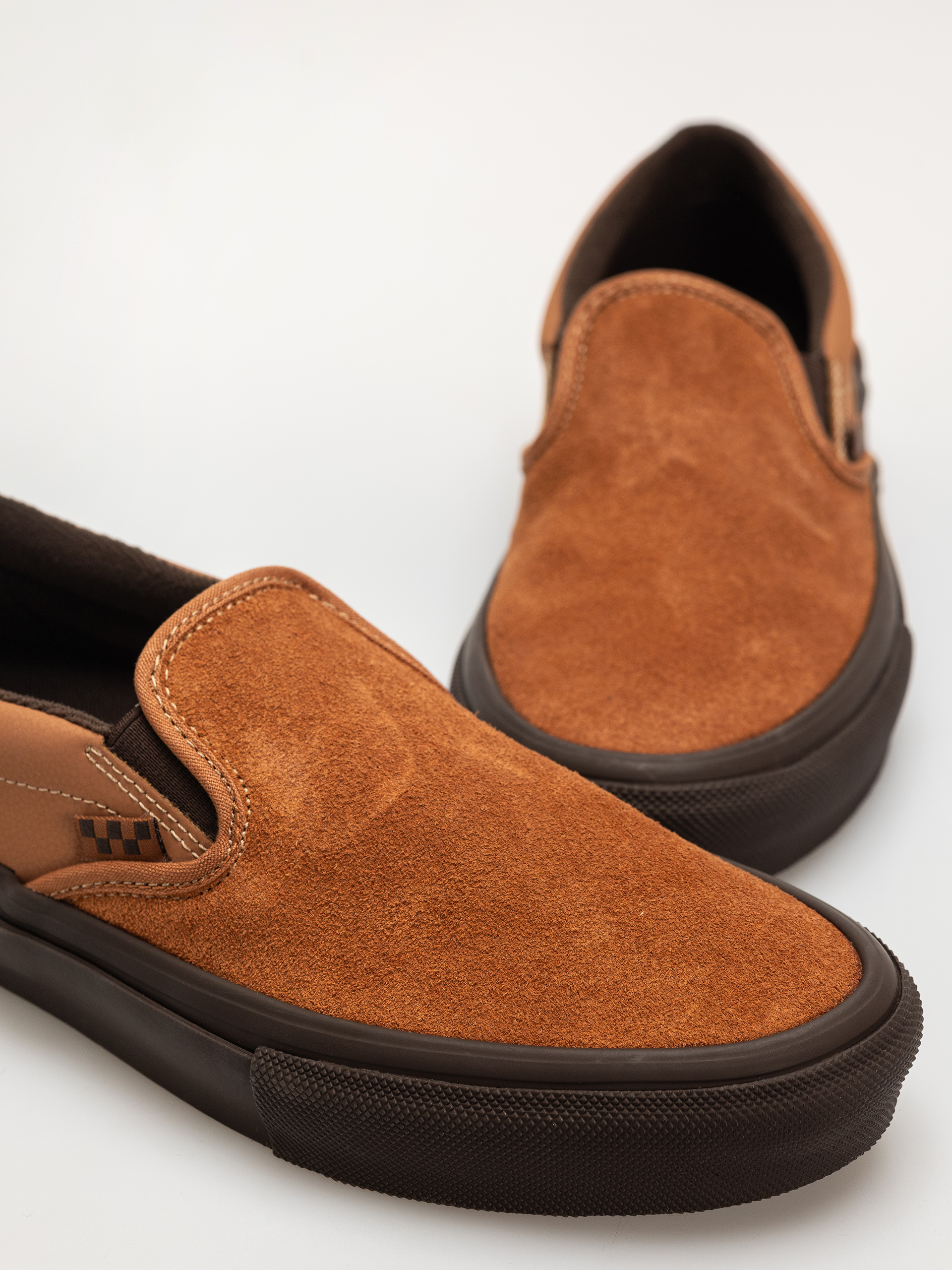 Vans Skate Slip On Shoes (brown/gum)