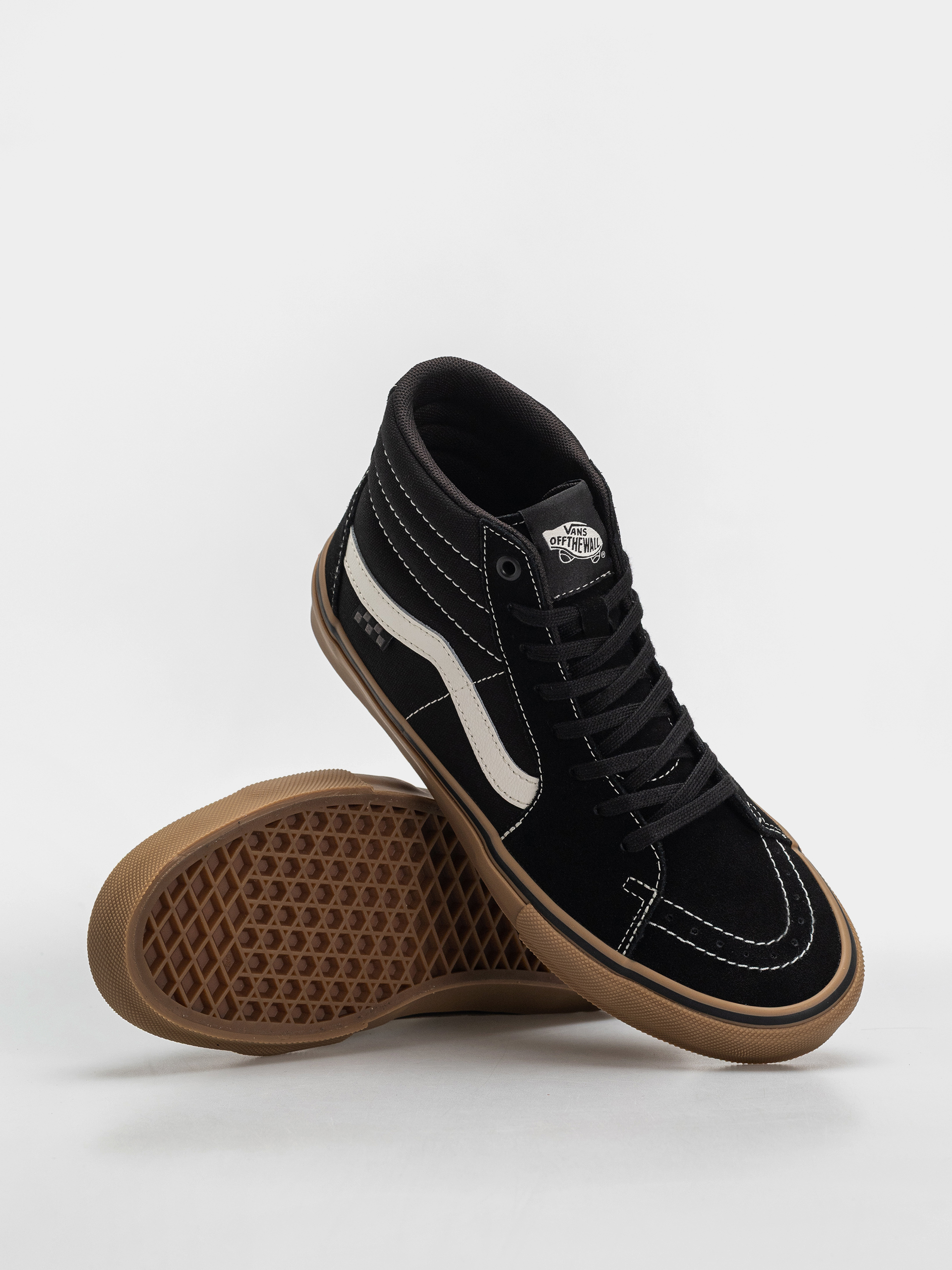 Vans Skate Sk8 Hi Shoes (black/gum/white)