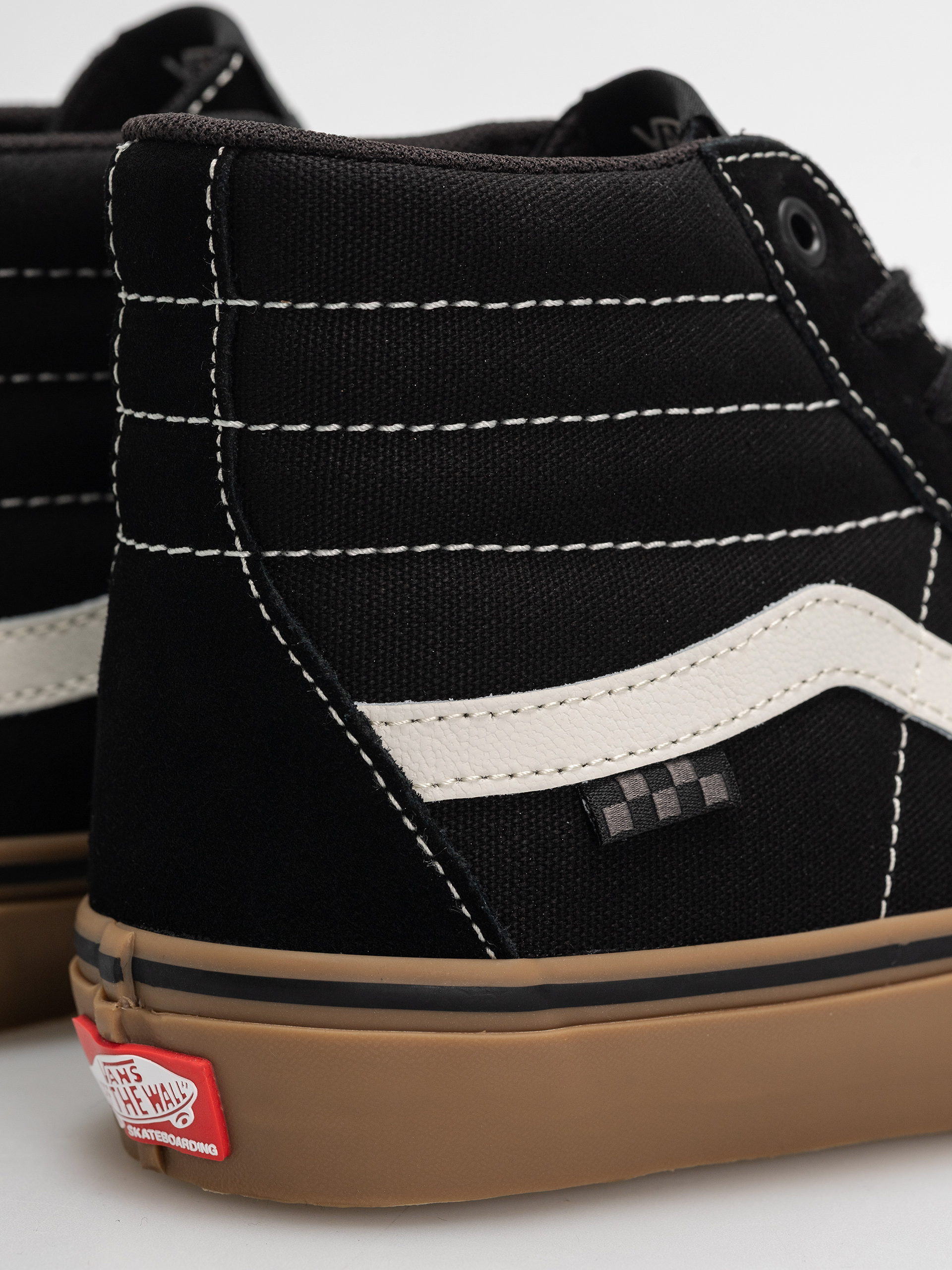 Vans Skate Sk8 Hi Shoes (black/gum/white)