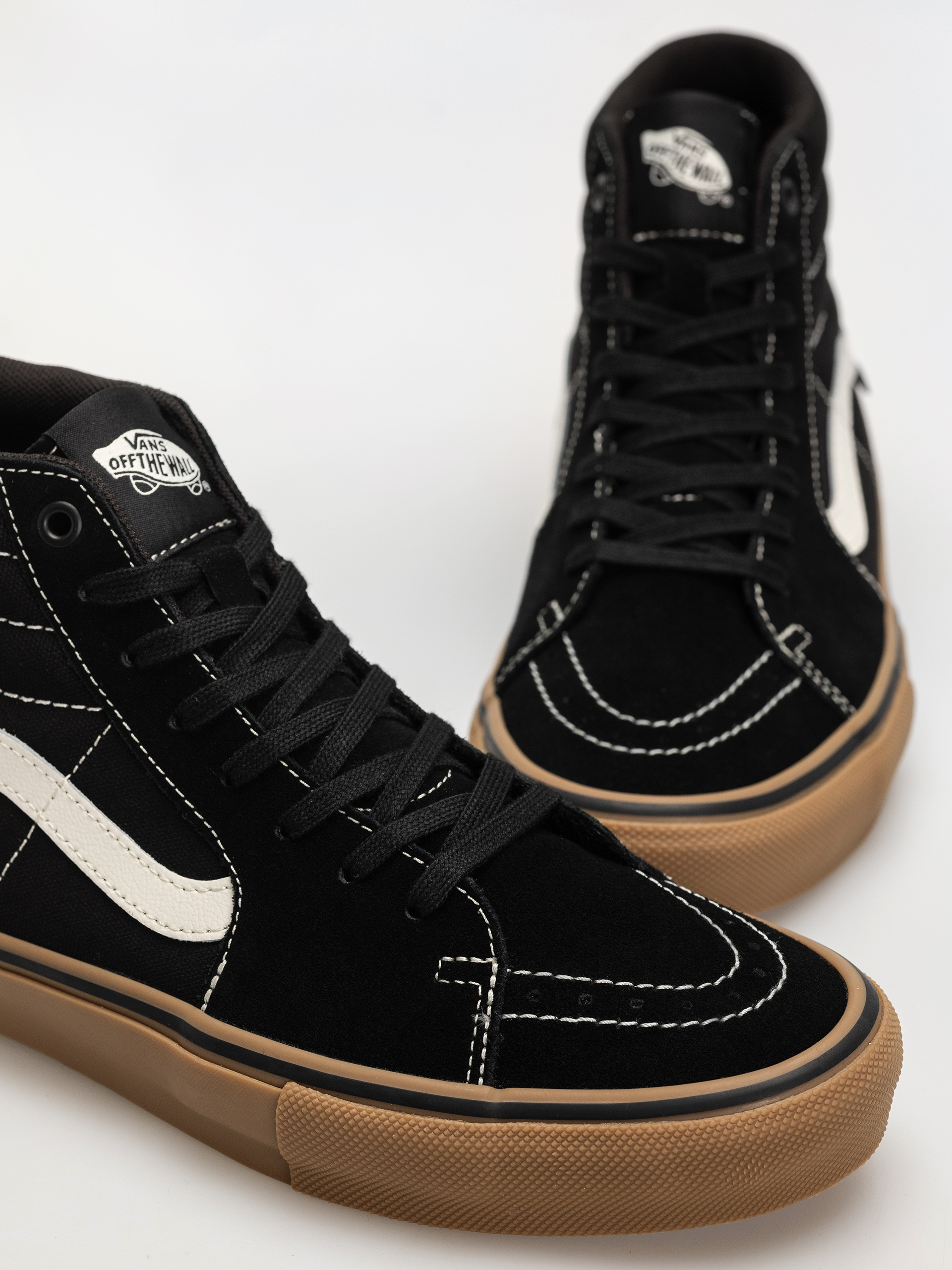 Vans Skate Sk8 Hi Shoes (black/gum/white)