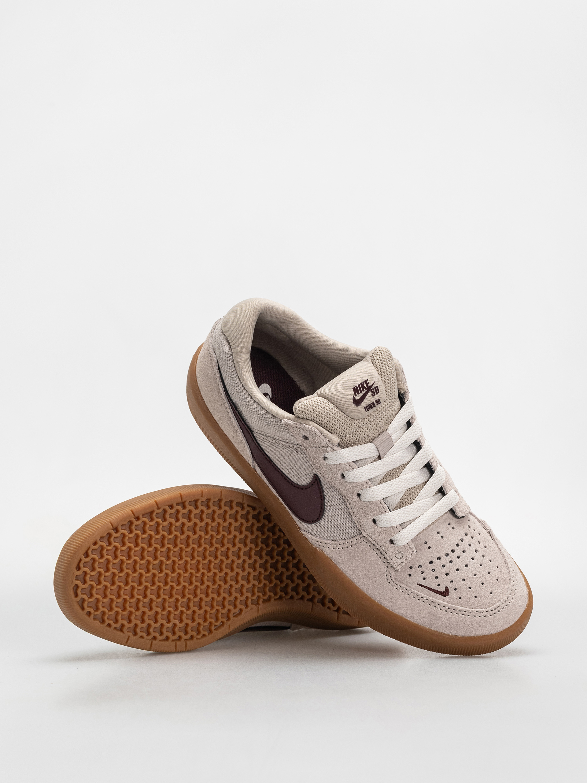 Nike SB Force 58 Schuhe (cream ii/burgundy crush gum light brown)