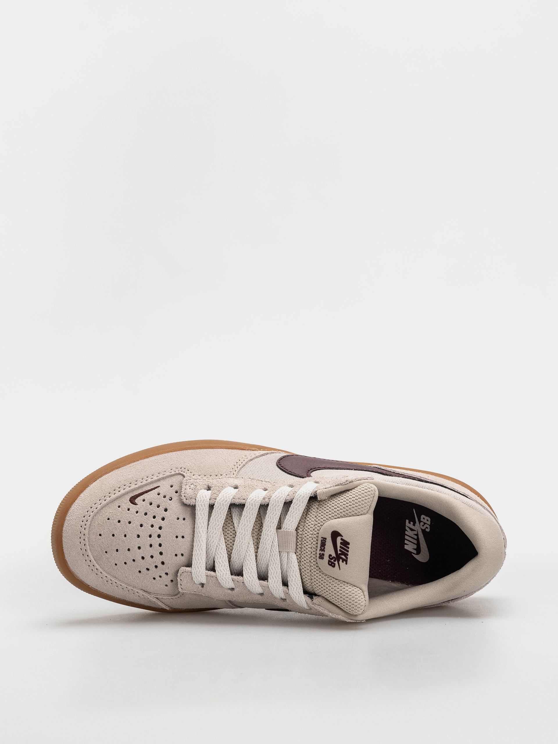 Nike SB Force 58 Shoes (cream ii/burgundy crush gum light brown)