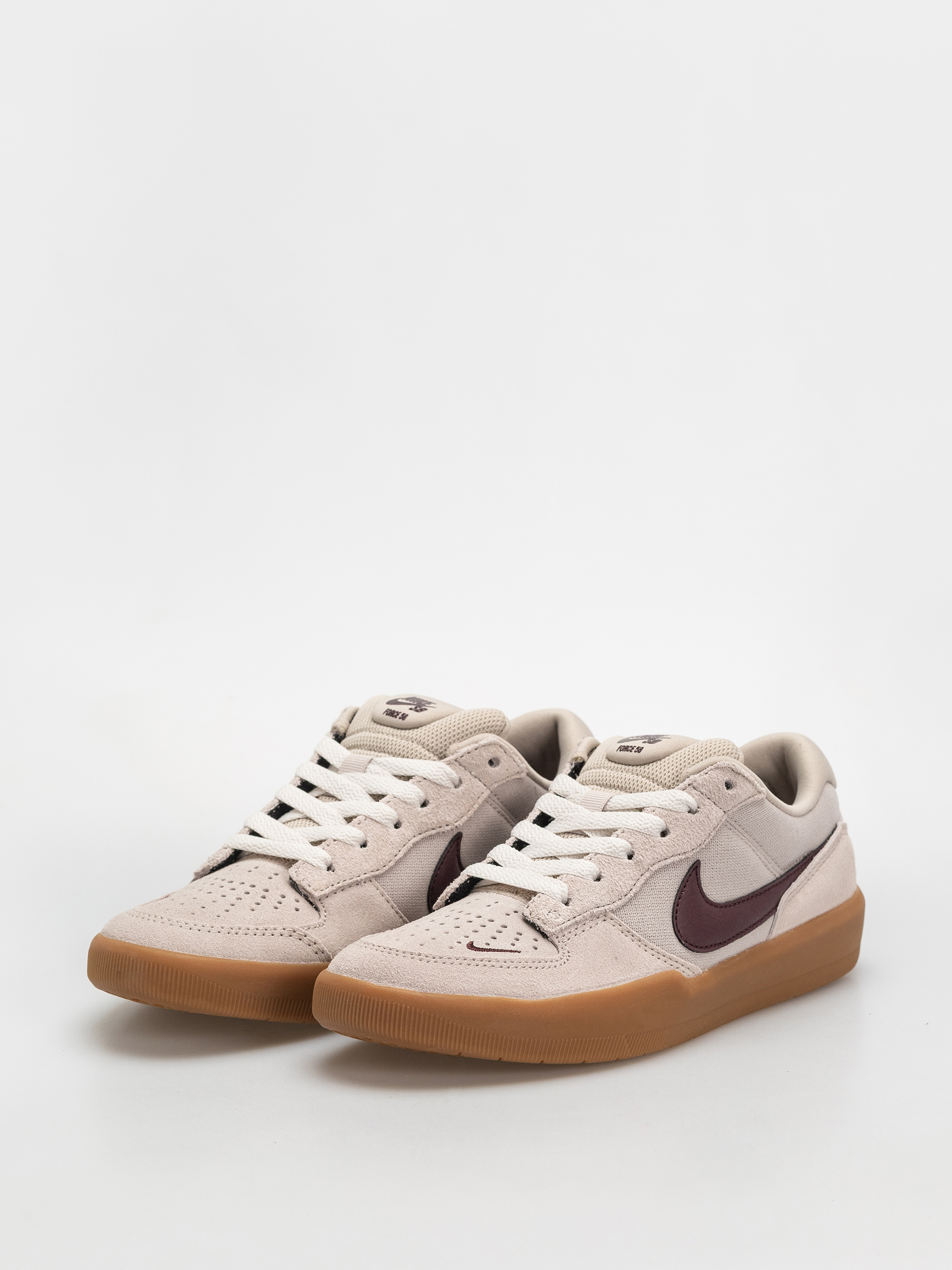 Nike SB Force 58 Schuhe (cream ii/burgundy crush gum light brown)