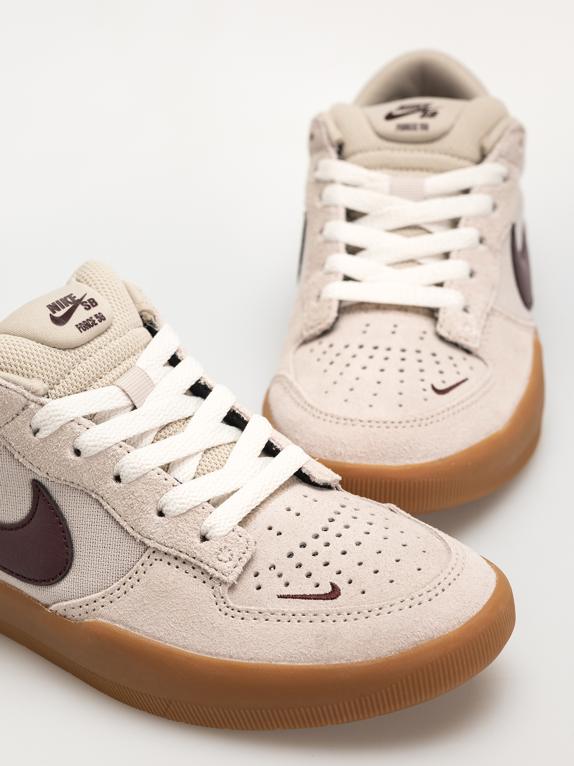 Nike SB Force 58 Schuhe (cream ii/burgundy crush gum light brown)