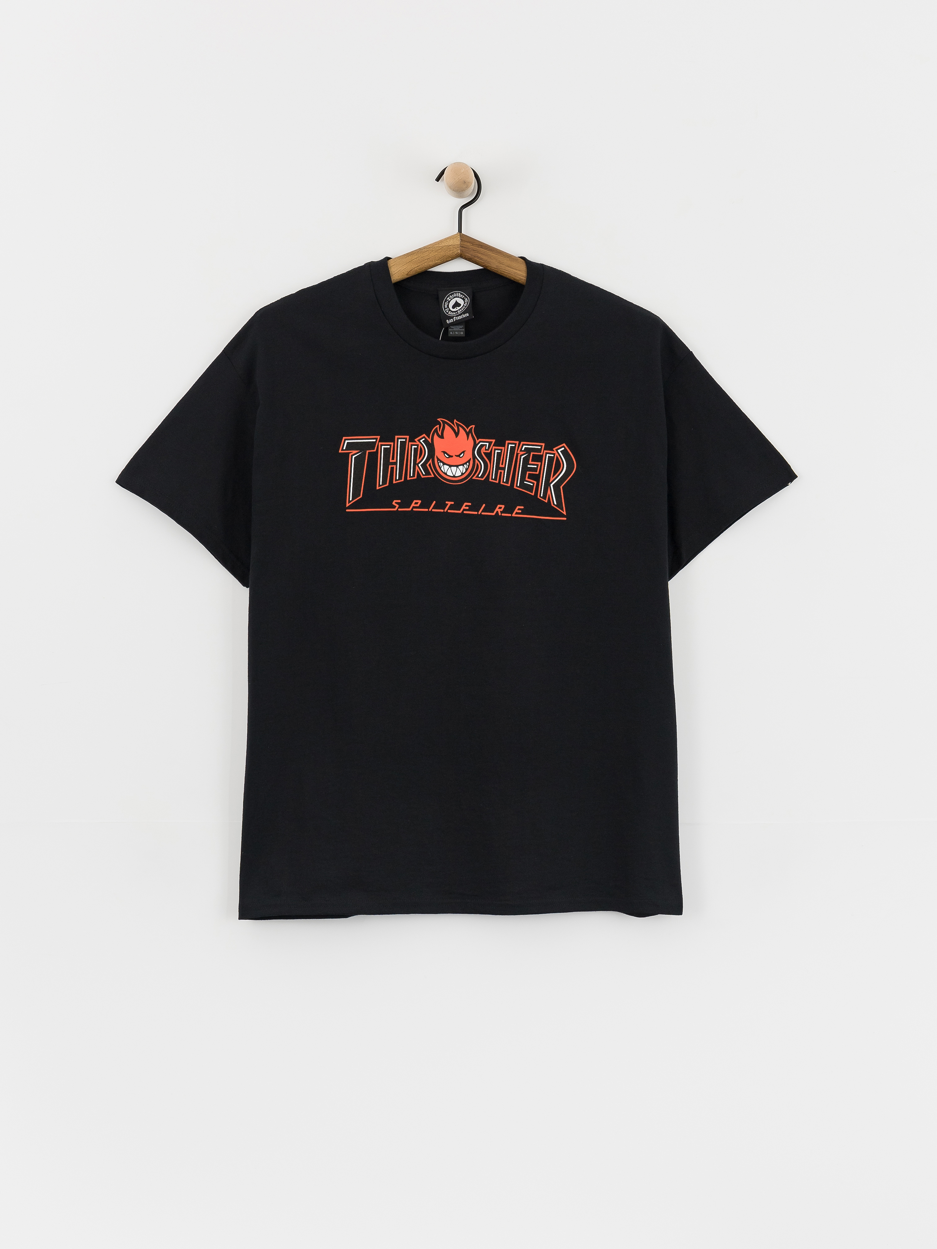Thrasher x Spitfire Big Head Outline T-Shirt (black)