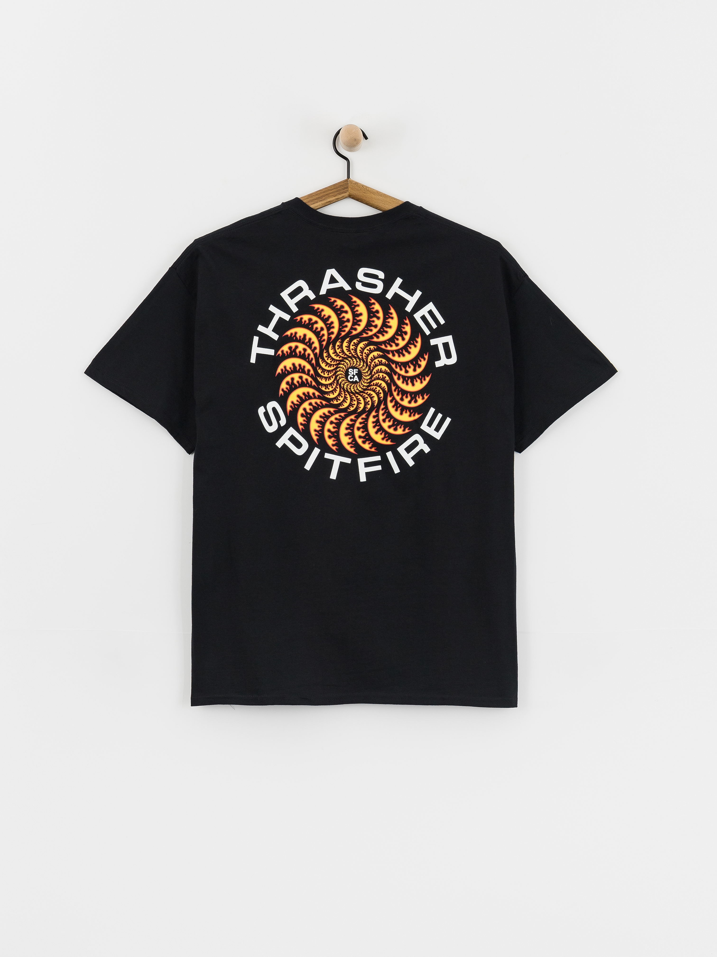 Thrasher x Spitfire Classic Swirl T-Shirt (black)