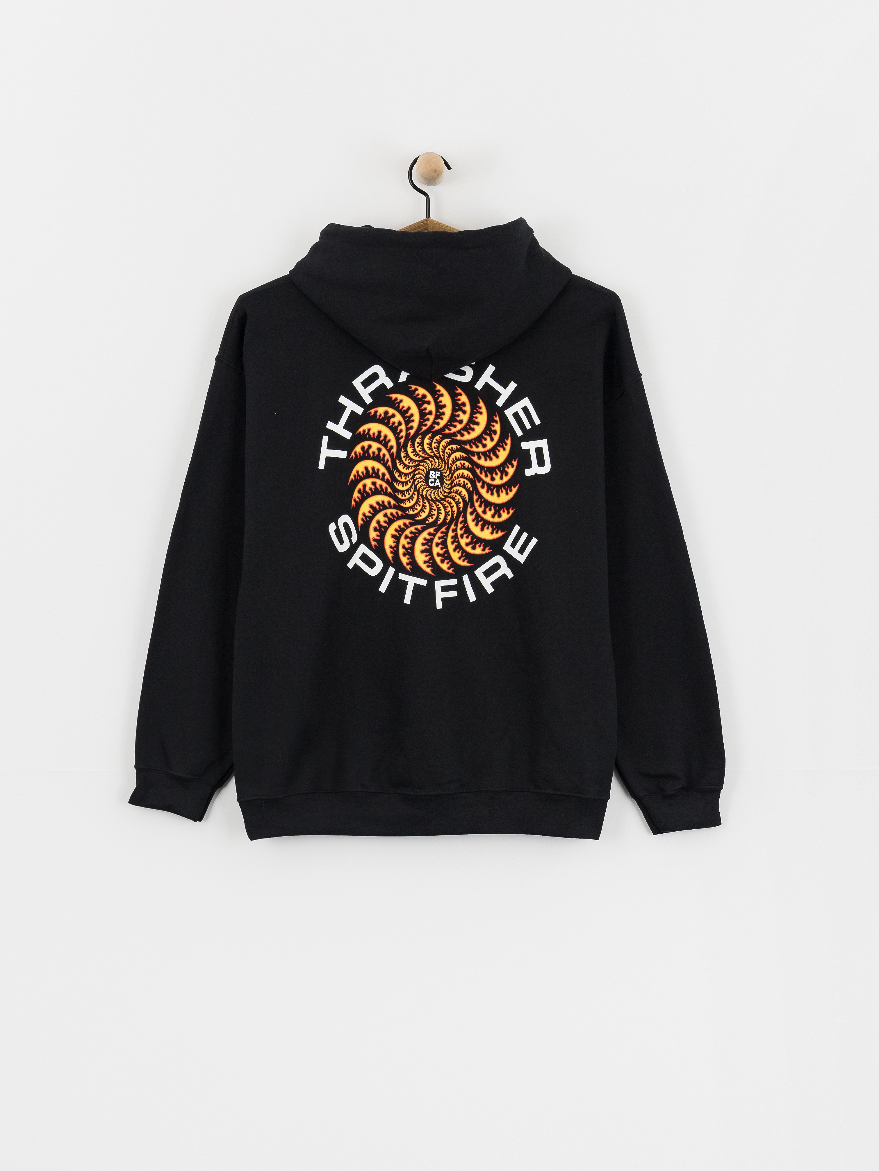 Thrasher x Spitfire Classic Swirl HD Hoodie (black)