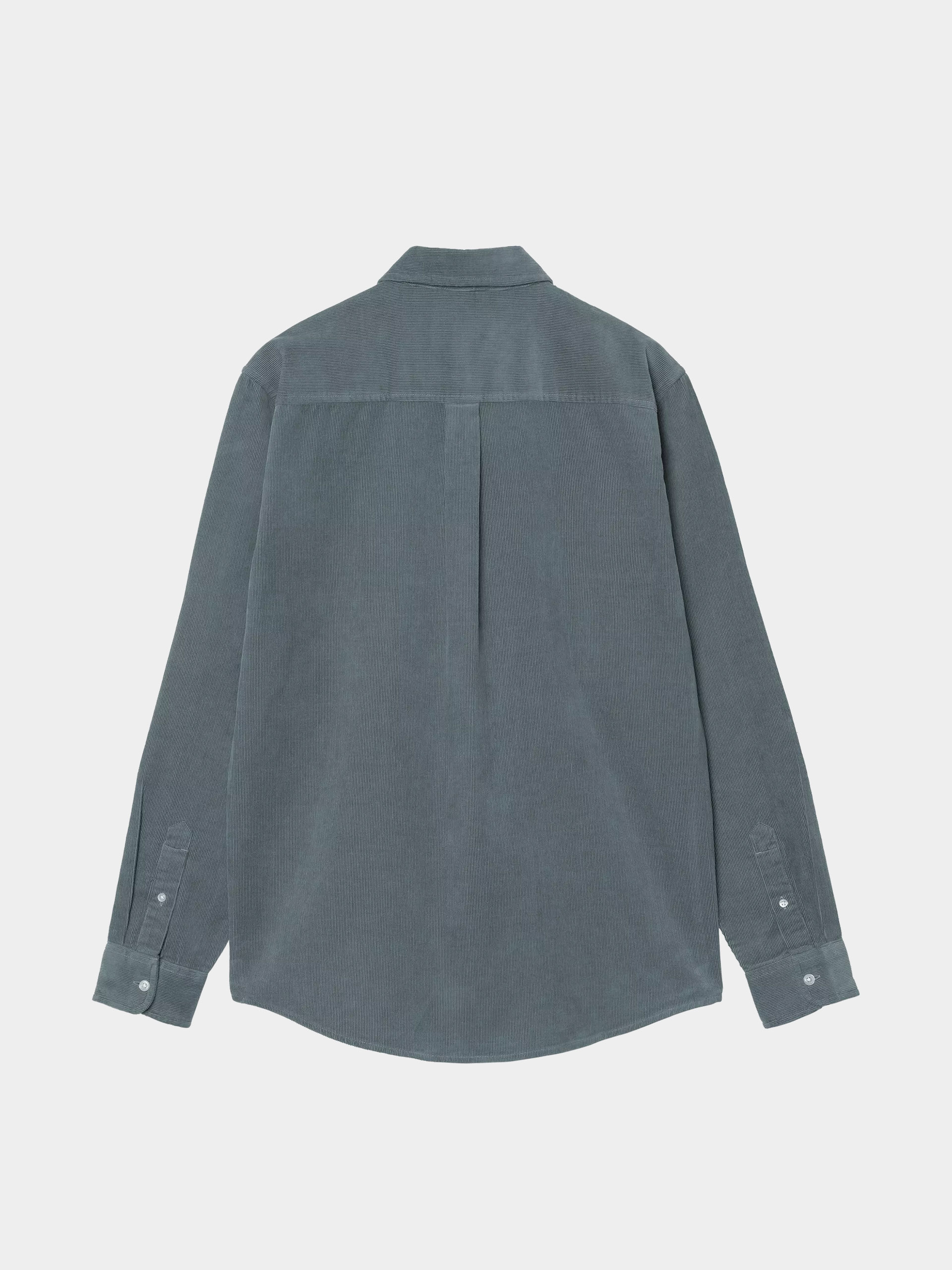 Carhartt WIP Hemd Madison Fine Cord (cozy blue/wax)