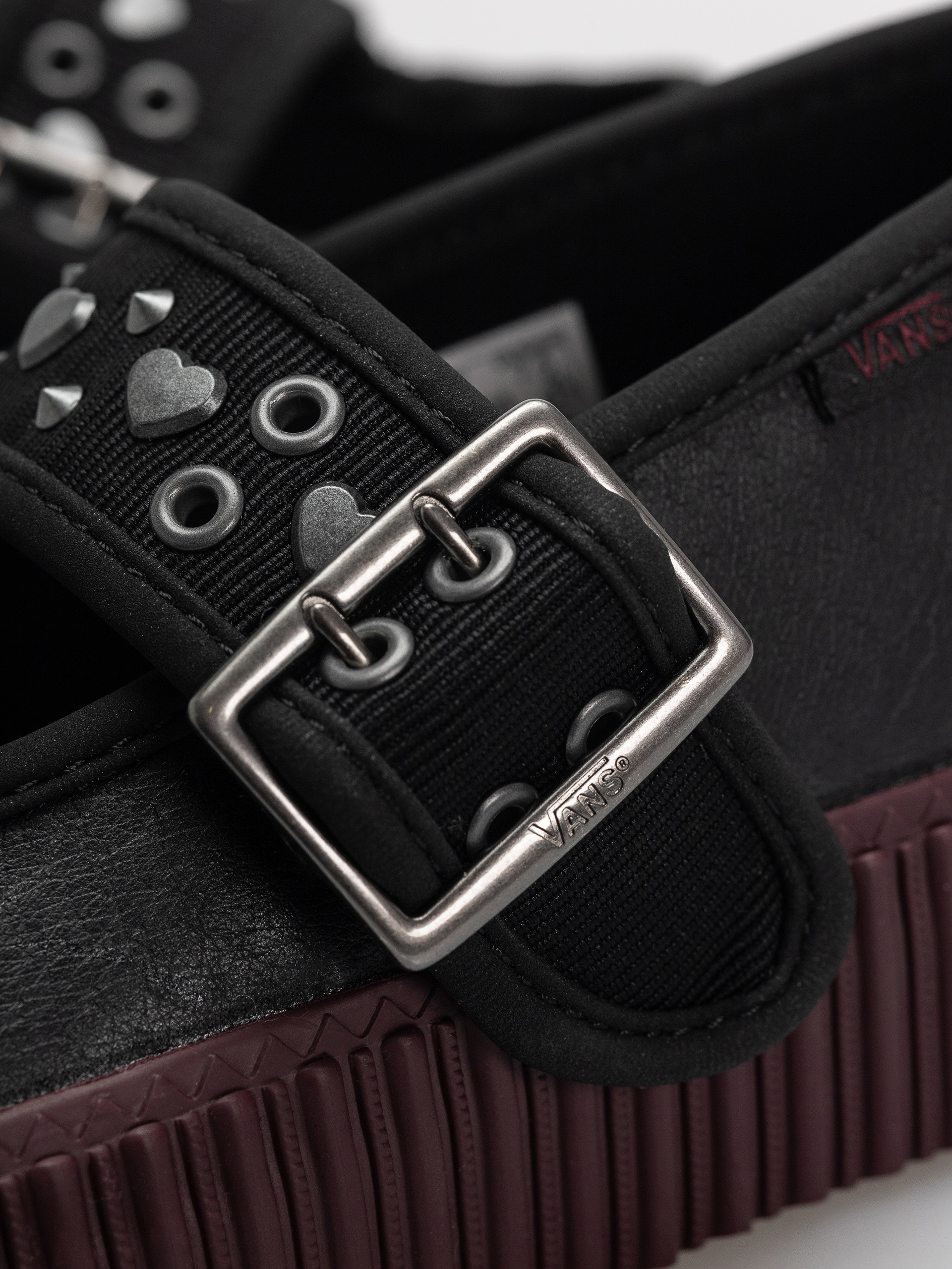 Vans Mary Jane Creeper Shoes (black/port)