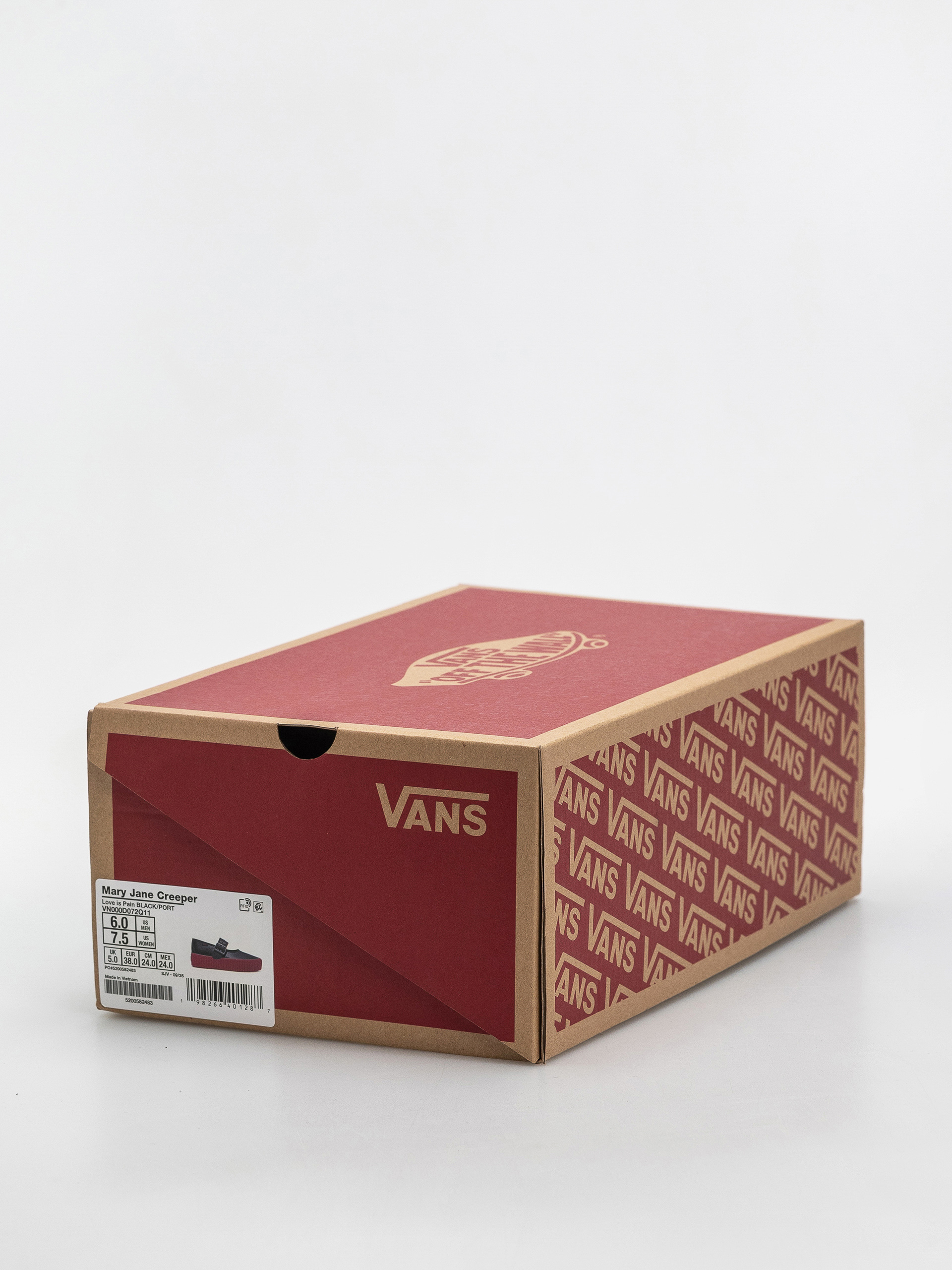 Vans Mary Jane Creeper Shoes (black/port)