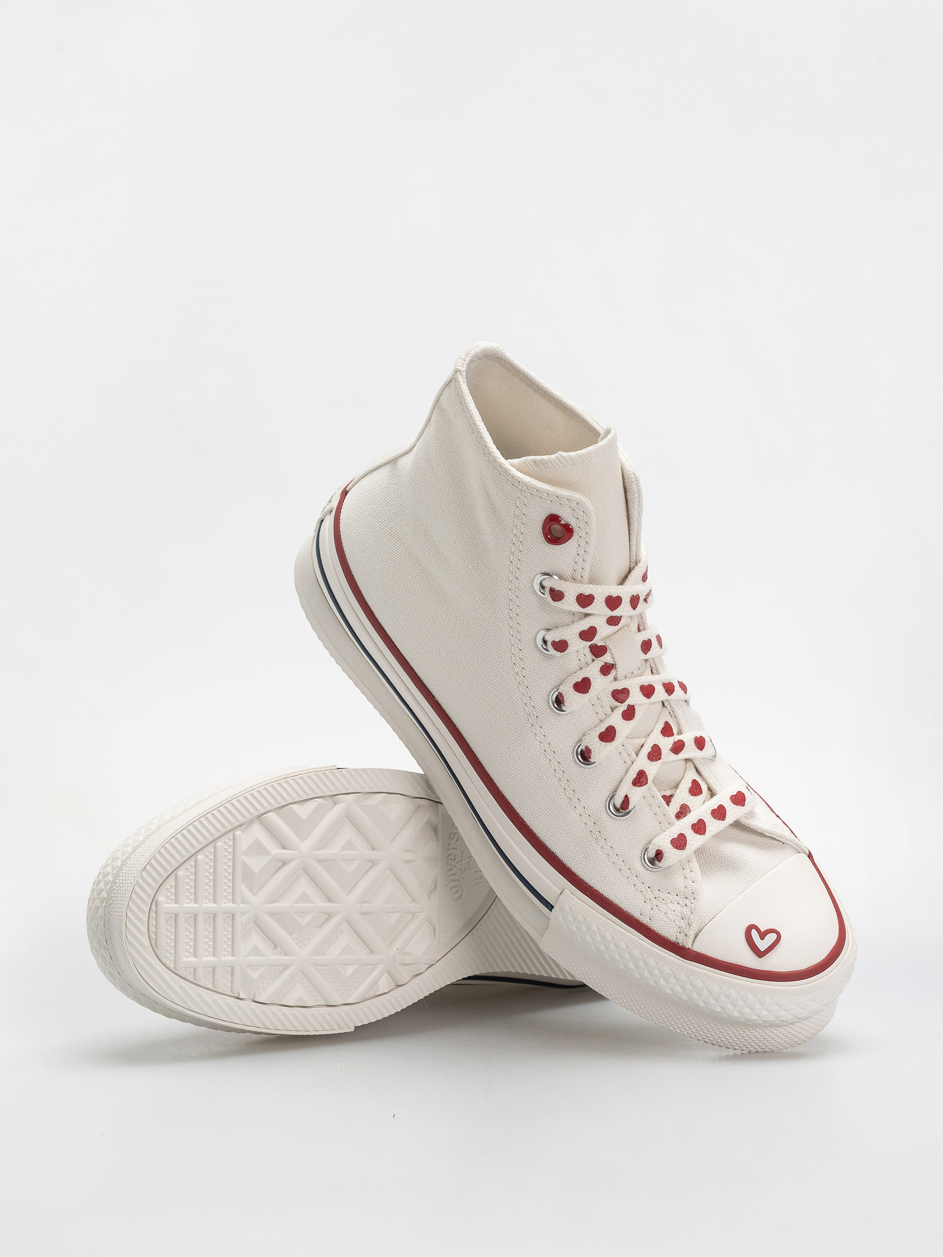 Converse Chuck Taylor All Star Eva Lift Hi Wmn Chucks (vintage white)