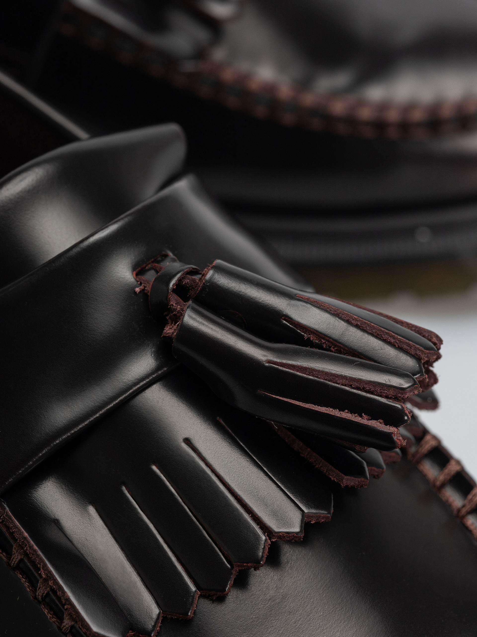 Dr. Martens Adrian Tassel Loafer Shoes (cherry red arcadia)