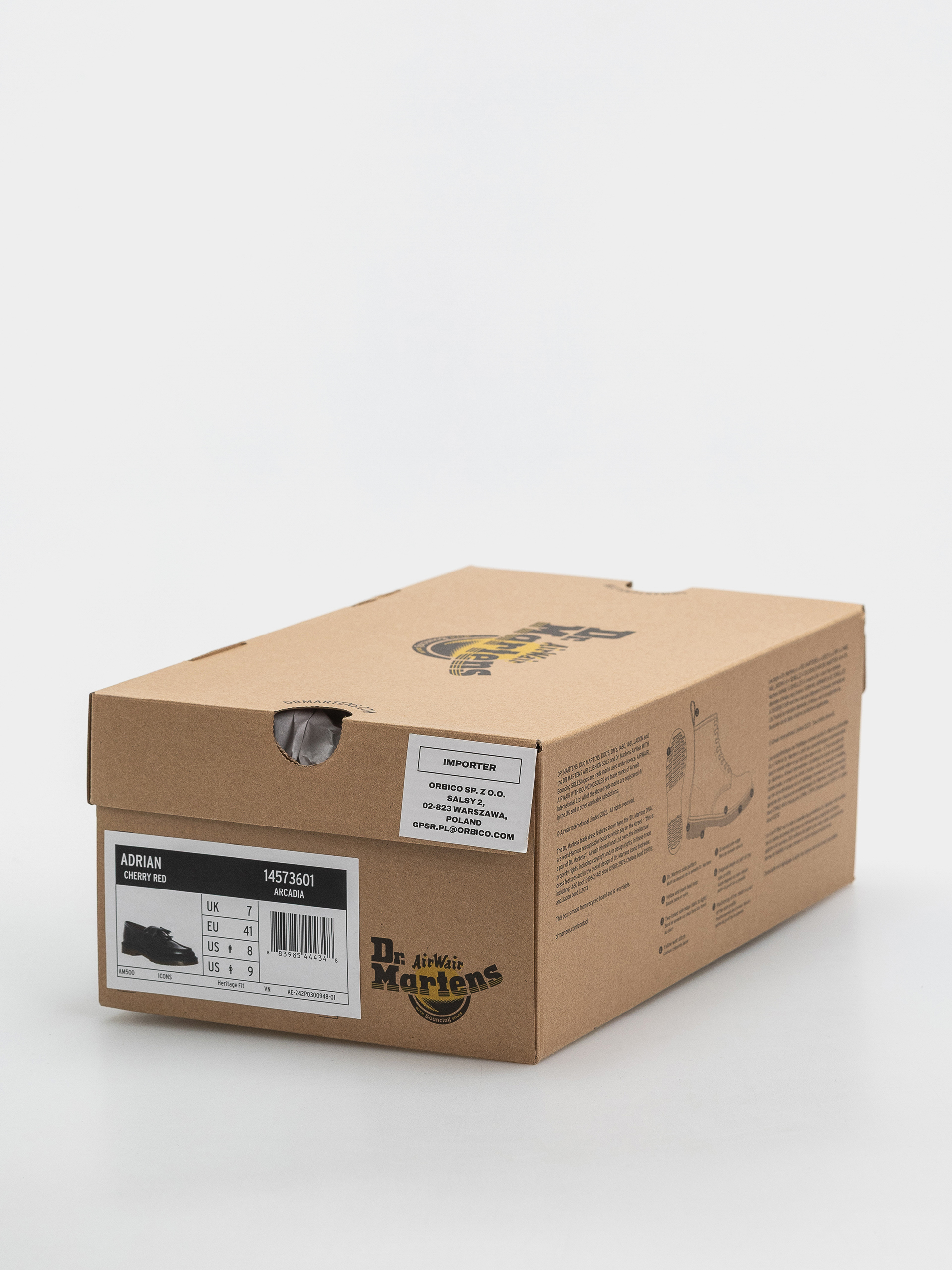 Dr. Martens Adrian Tassel Loafer Shoes (cherry red arcadia)