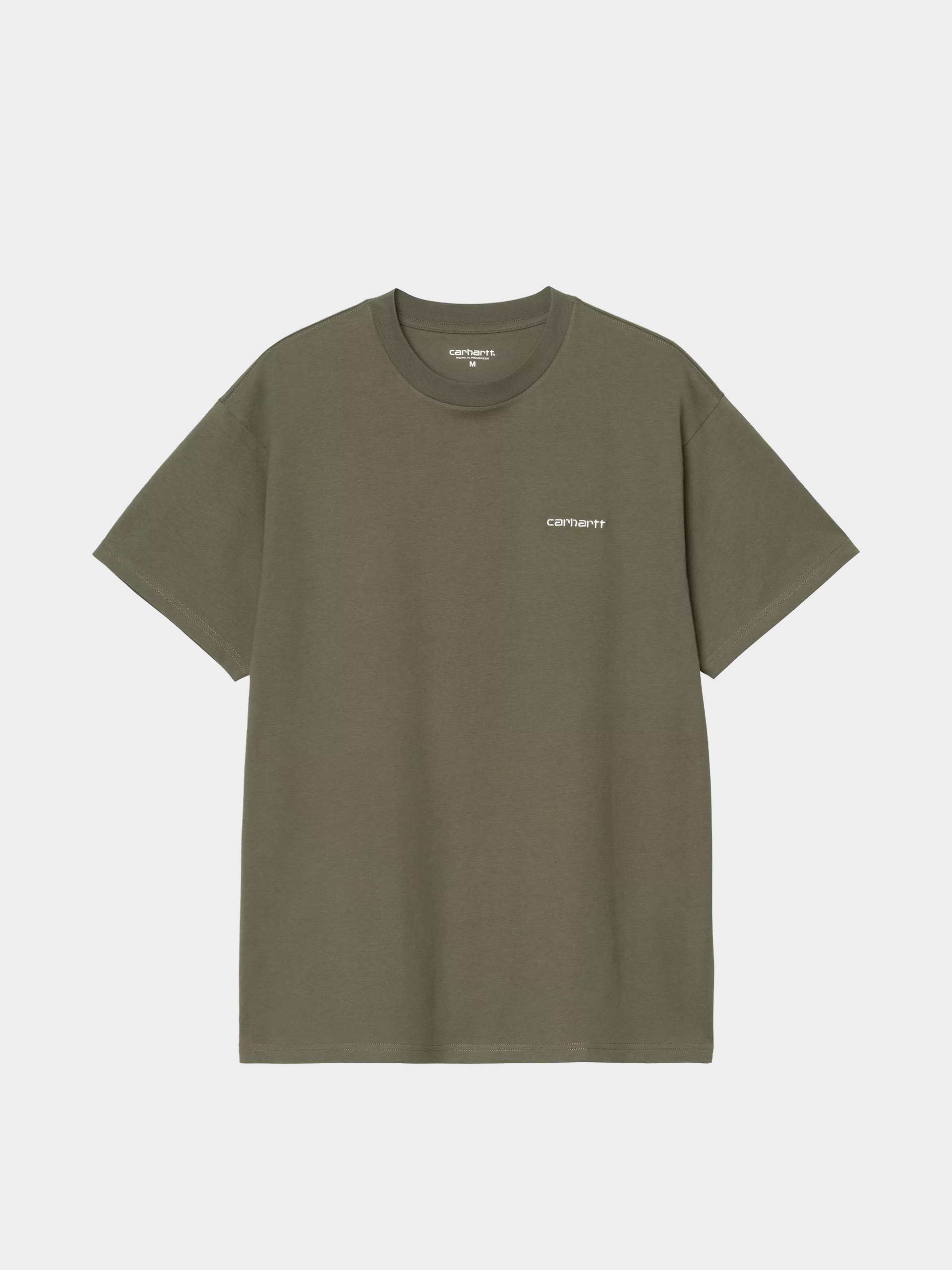 Carhartt WIP T-Shirt Script Embroidery (leaf/white)