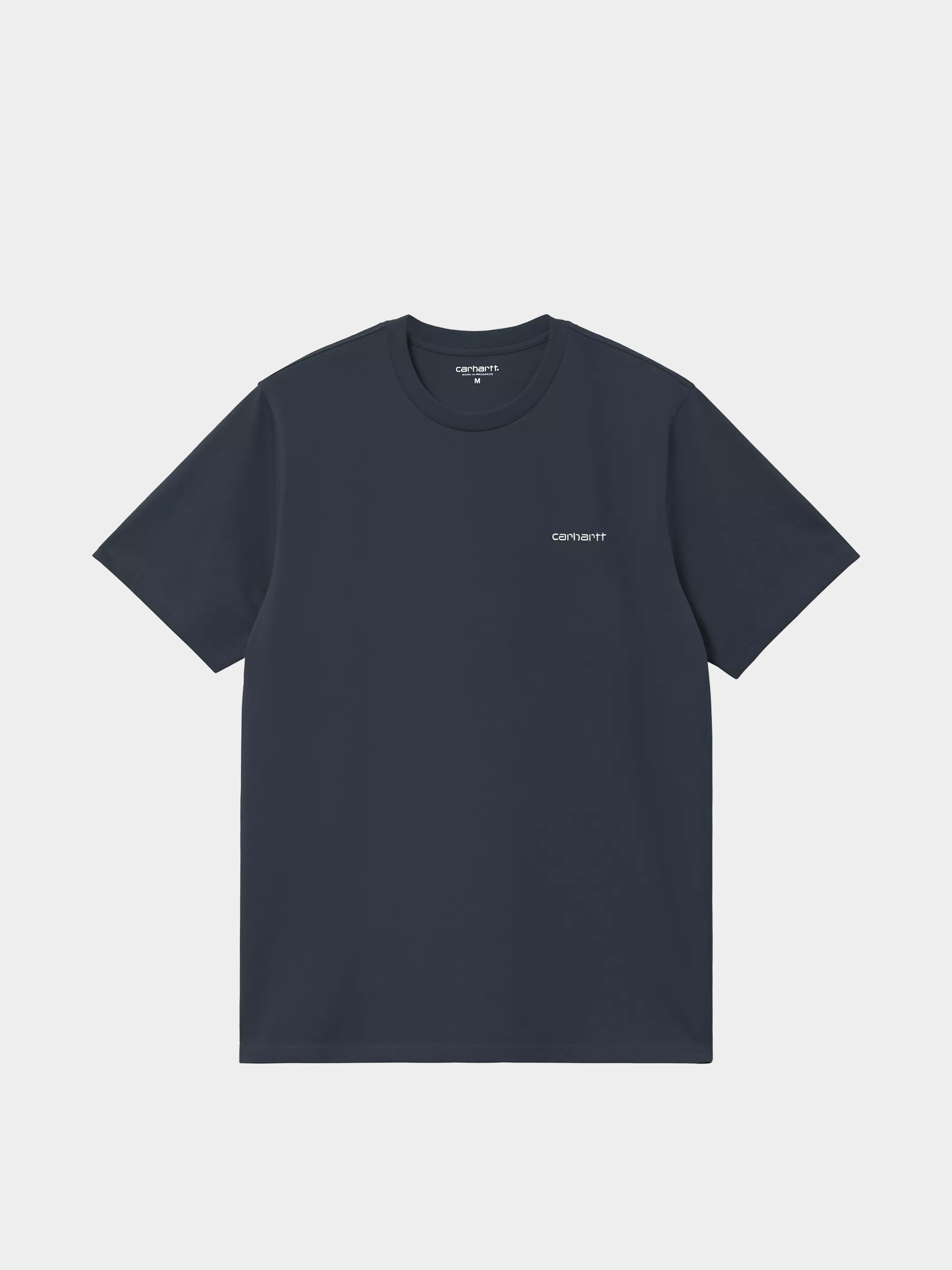 Carhartt WIP T-Shirt Script Embroidery (deep night/white)