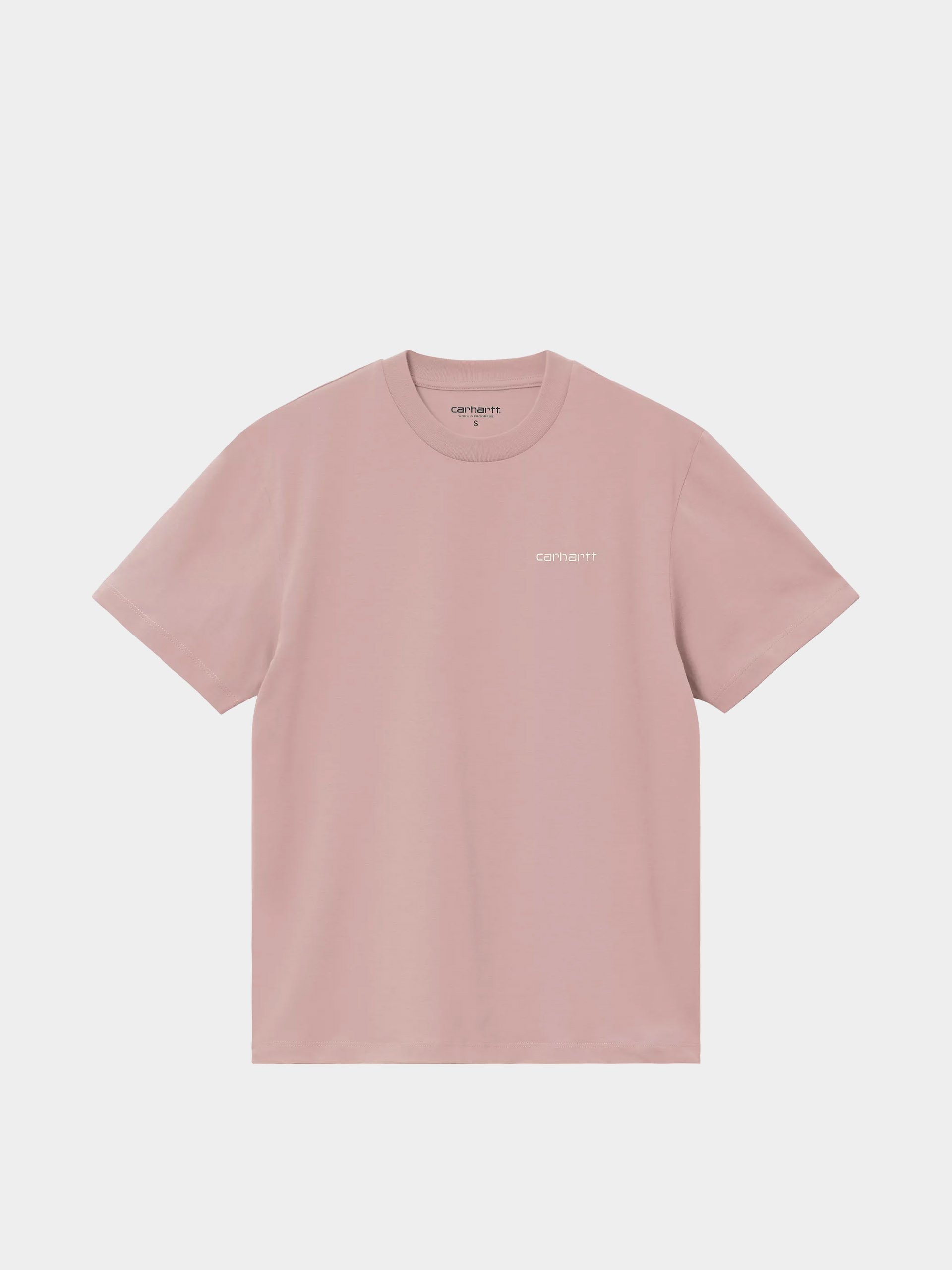 Carhartt WIP T-Shirt Script Embroidery Wmn (gentle pink/cinnerus)