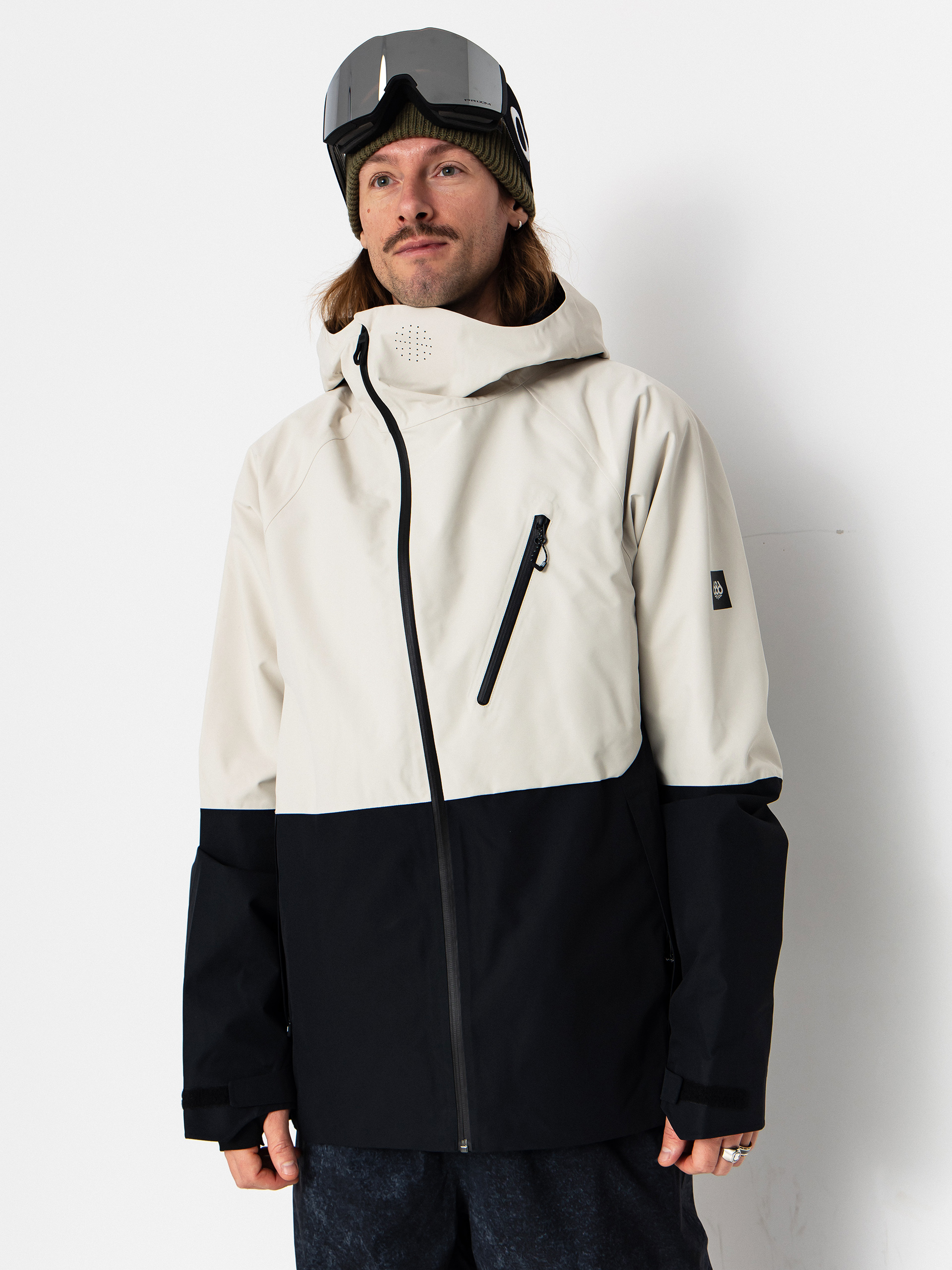 686 Snowboard jacket Hydra Thermagraph - white, black (limestone