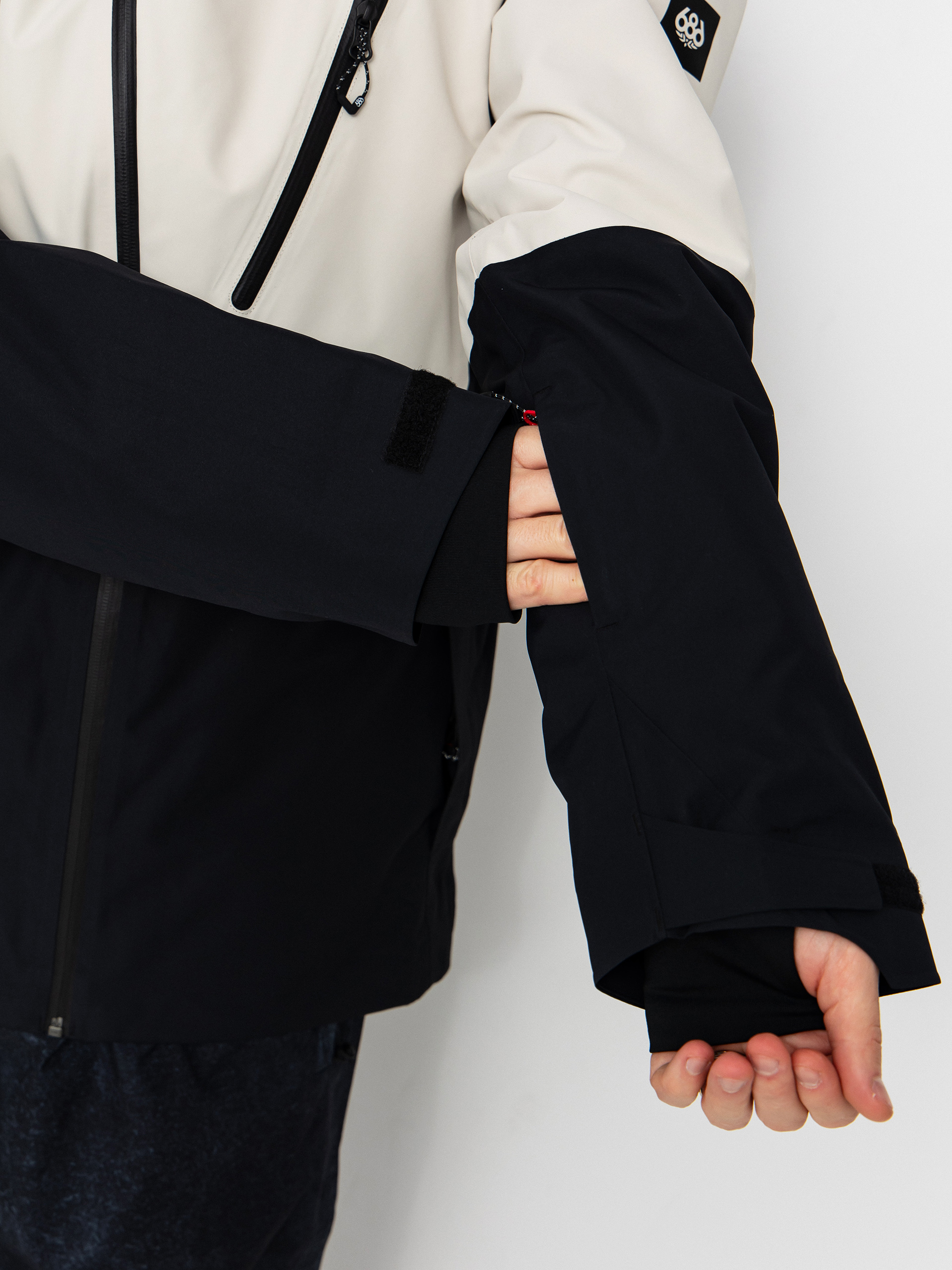 Mens 686 Snowboard jacket Hydra Thermagraph (limestone colorblock)