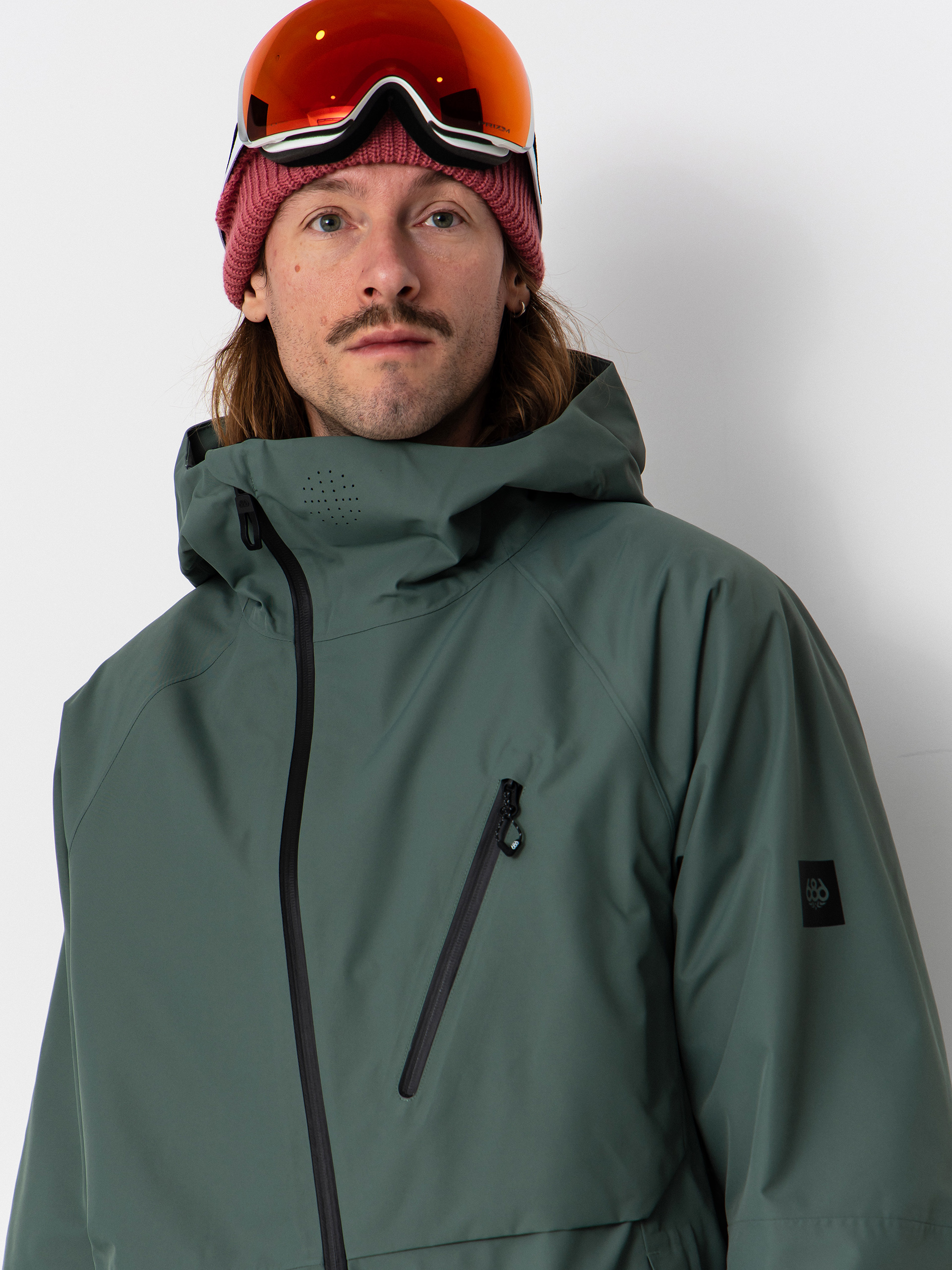 Mens 686 Snowboard jacket Hydra Thermagraph (cypress green)