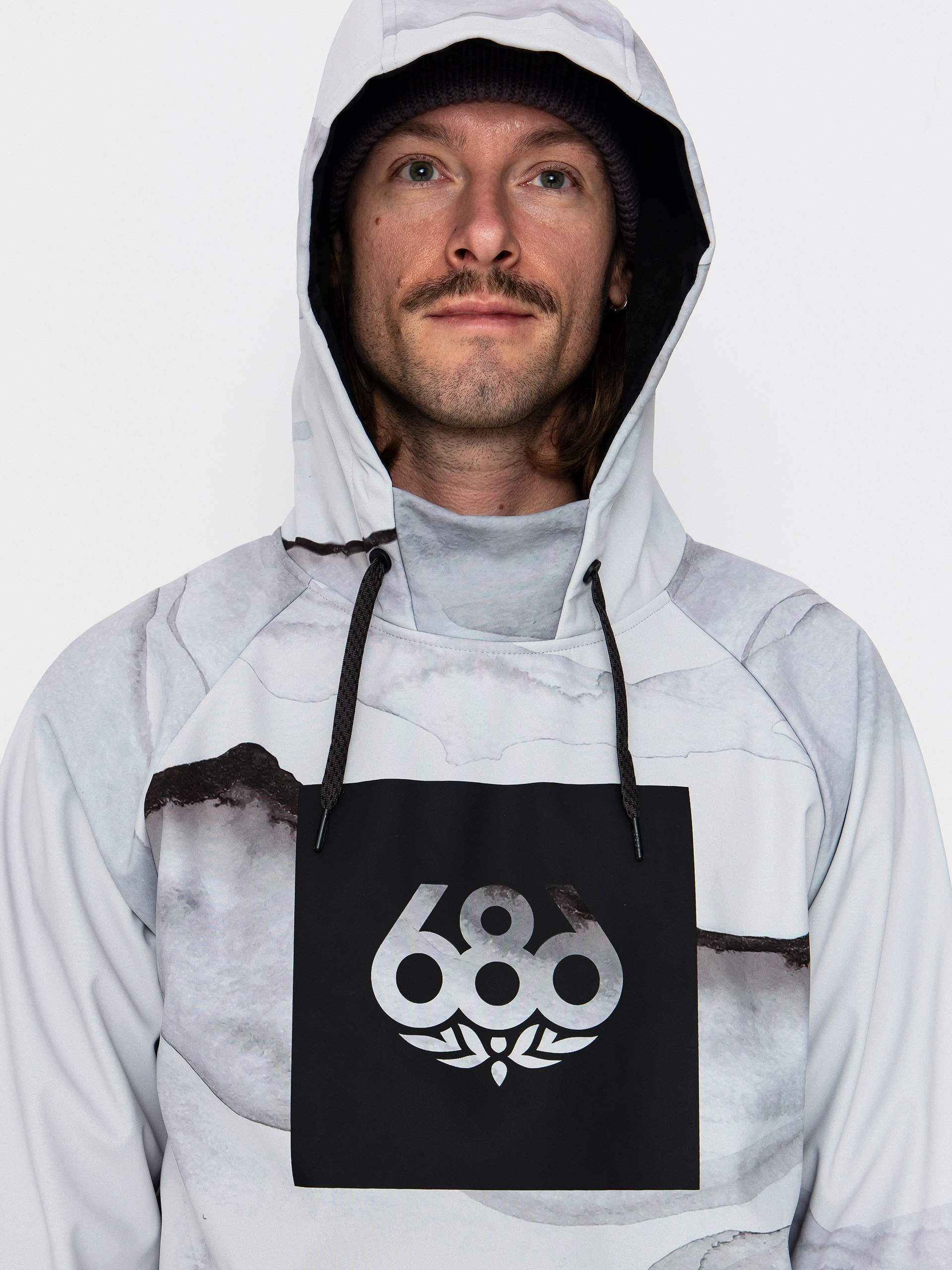 Herren 686 Aktives Sweatshirt Waterproof HD (smoke mountain print)