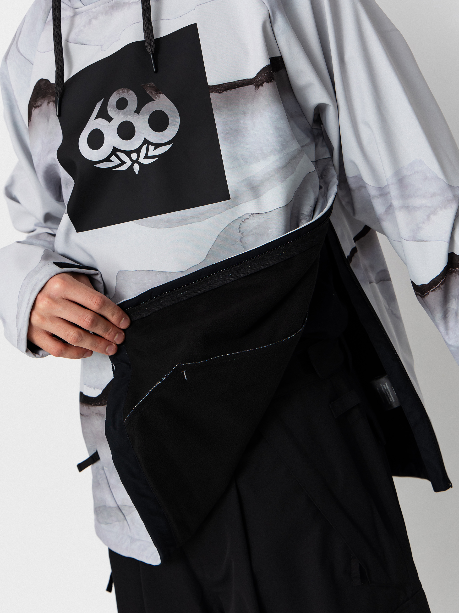 Herren 686 Aktives Sweatshirt Waterproof HD (smoke mountain print)