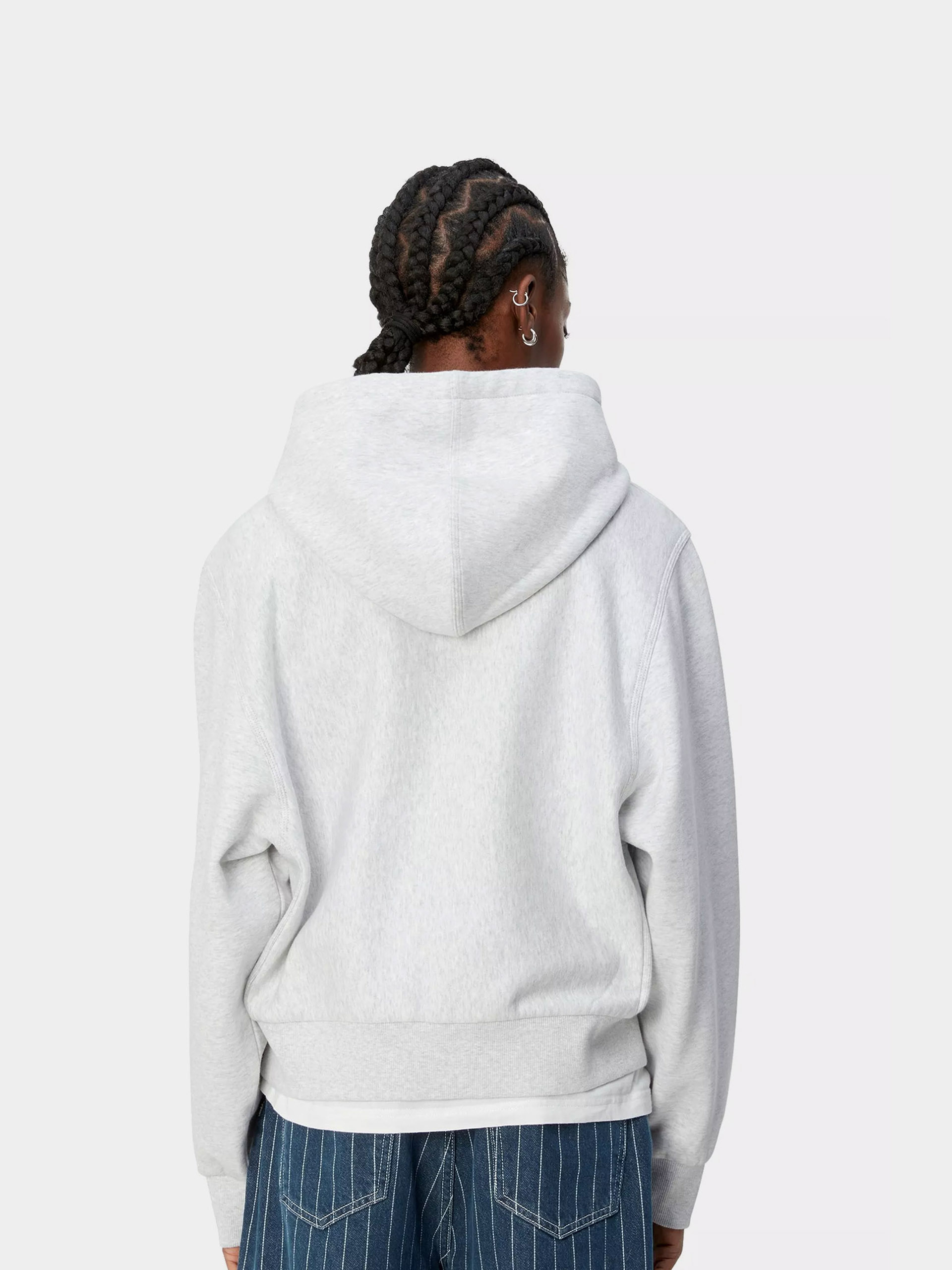 Carhartt WIP Hoodie American Script ZHD Wmn (ash heather)