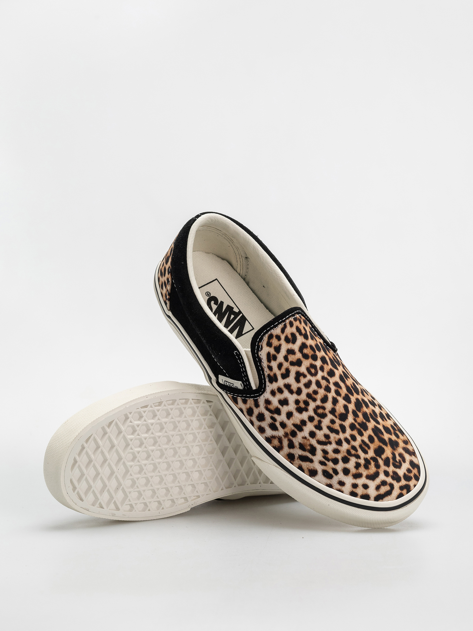 Vans Classic Slip On Shoes (black/leopard)