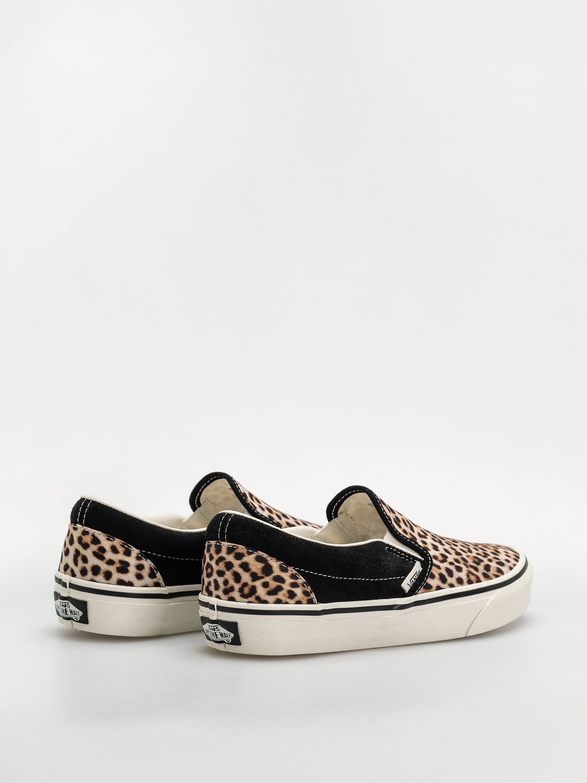 Vans Classic Slip On Shoes (black/leopard)
