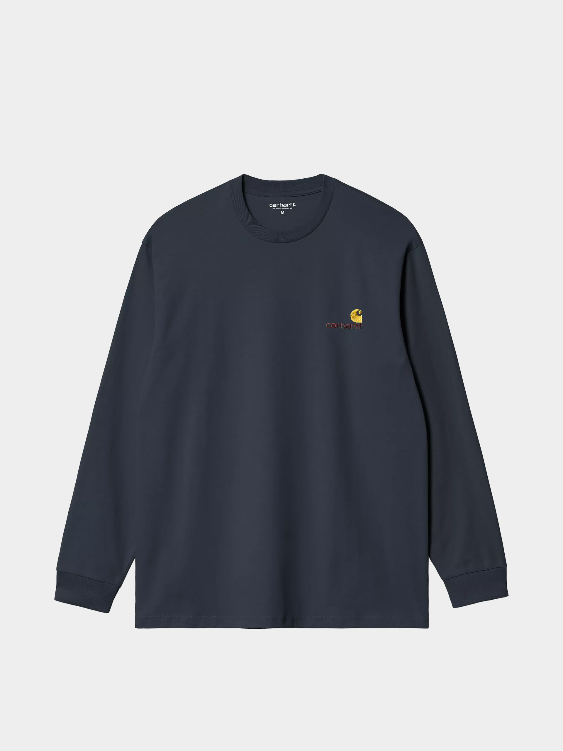 Carhartt WIP Longsleeve American Script (deep night)