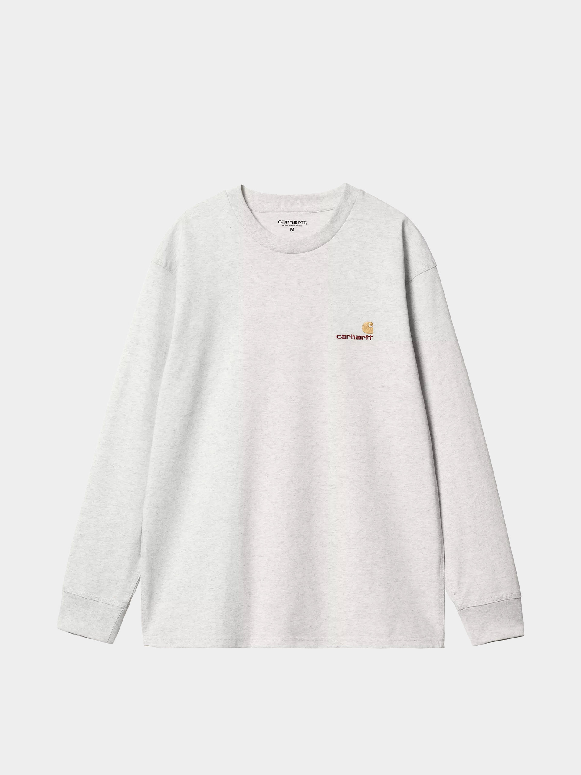 Carhartt WIP Longsleeve American Script (ash heather)