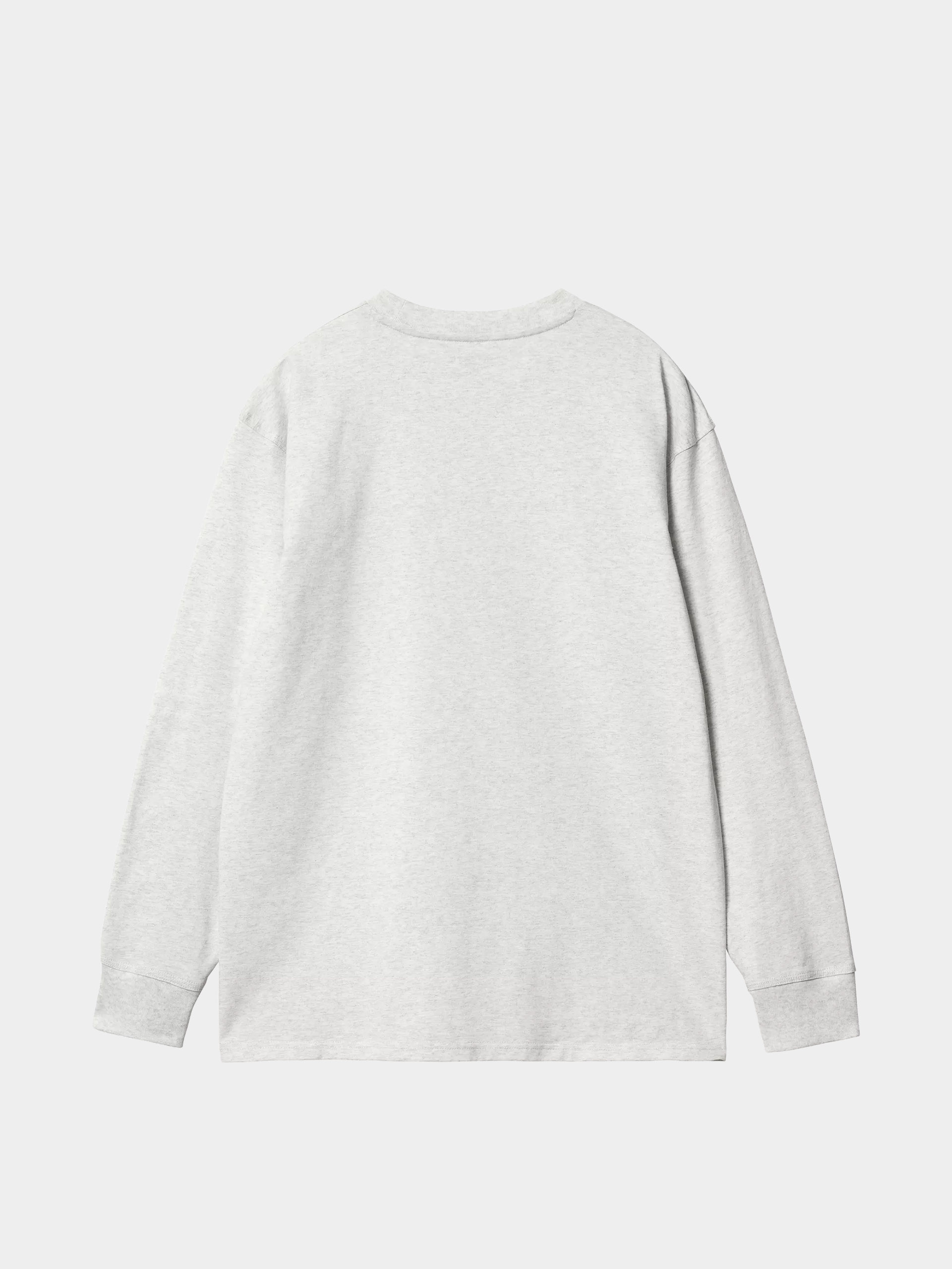Carhartt WIP Longsleeve American Script (ash heather)