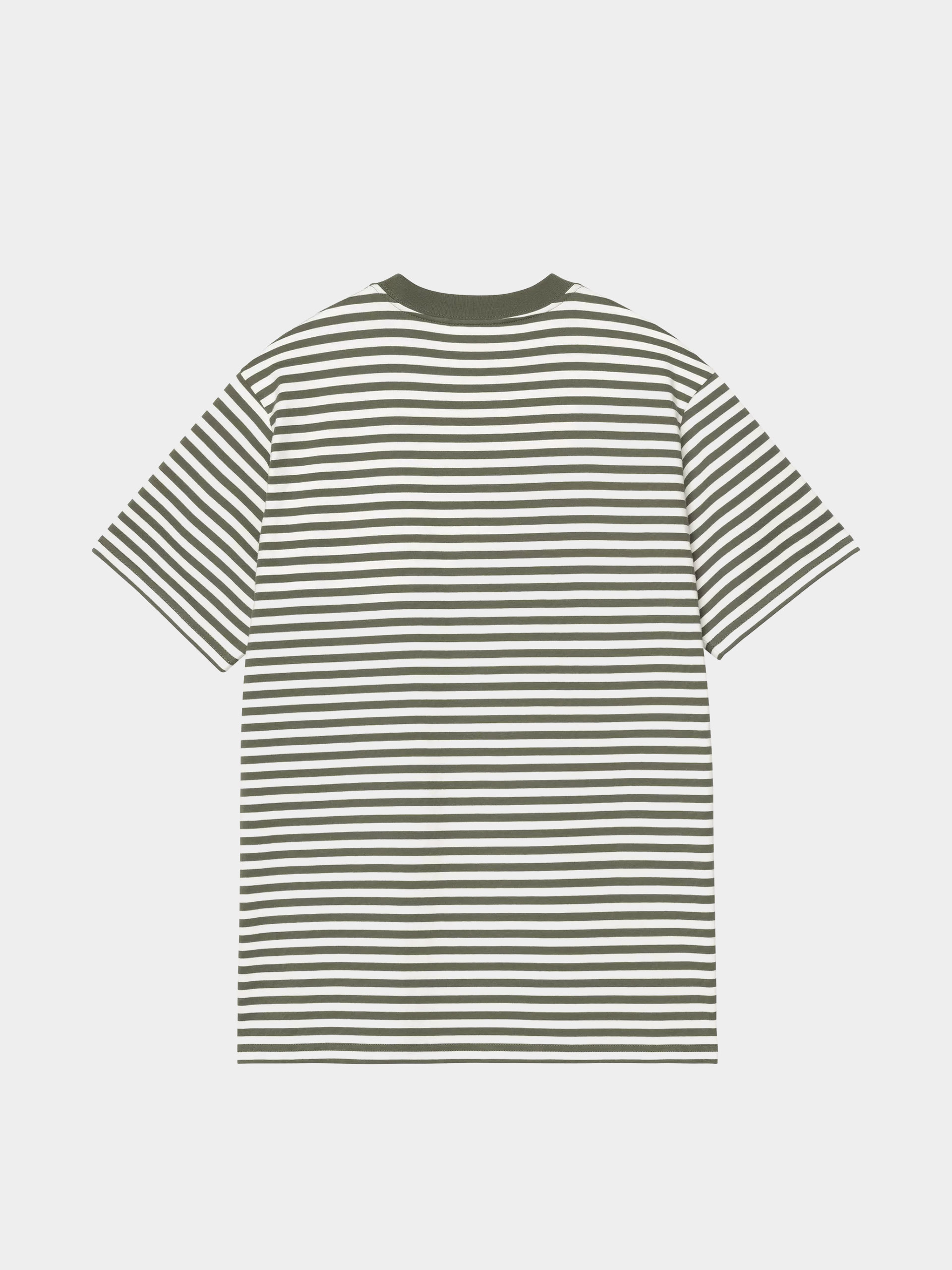 Carhartt WIP T-Shirt Ezra Pocket (ezra stripe/leaf/wax)