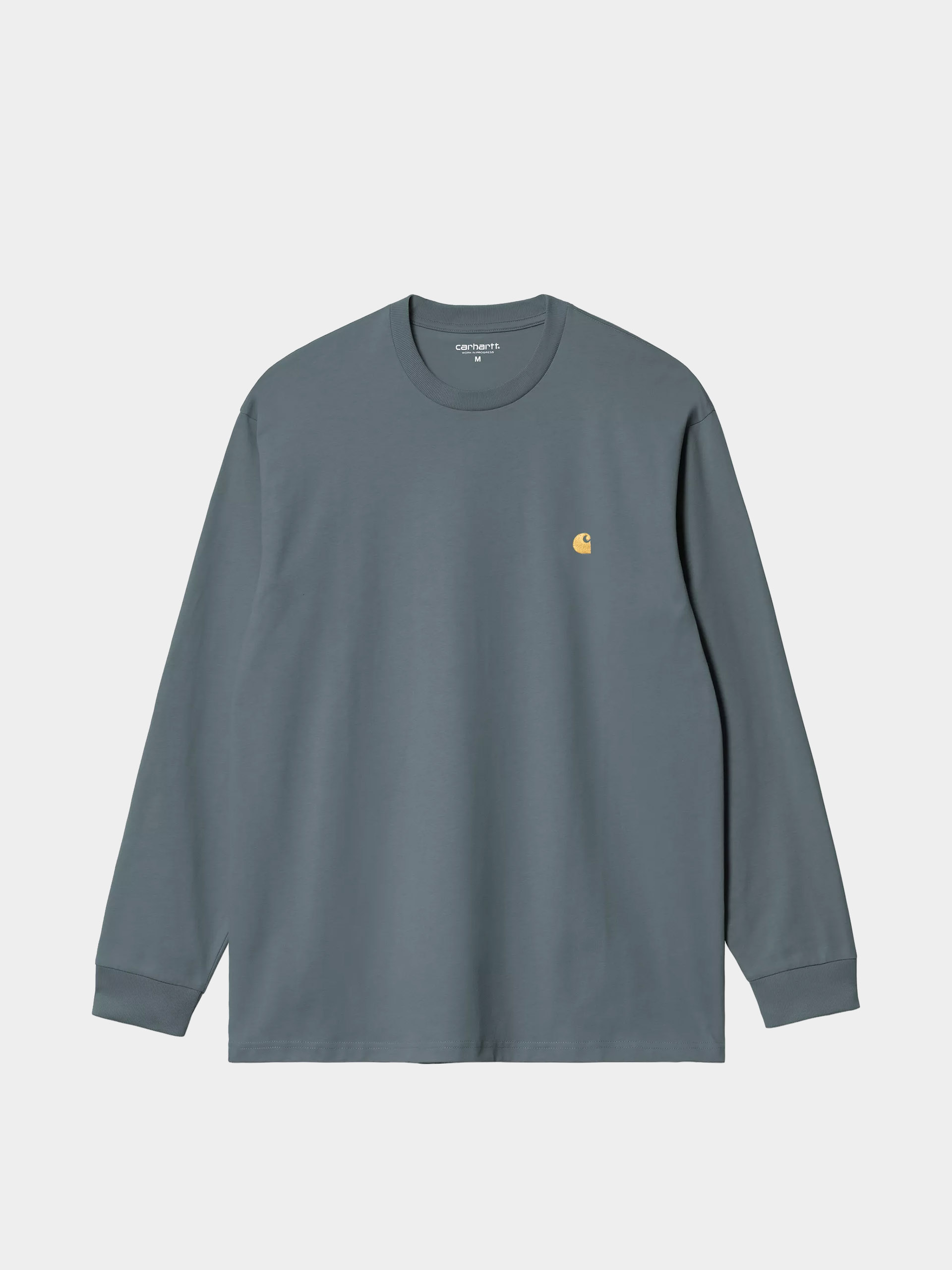 Carhartt WIP Longsleeve Chase (cozy blue/gold)
